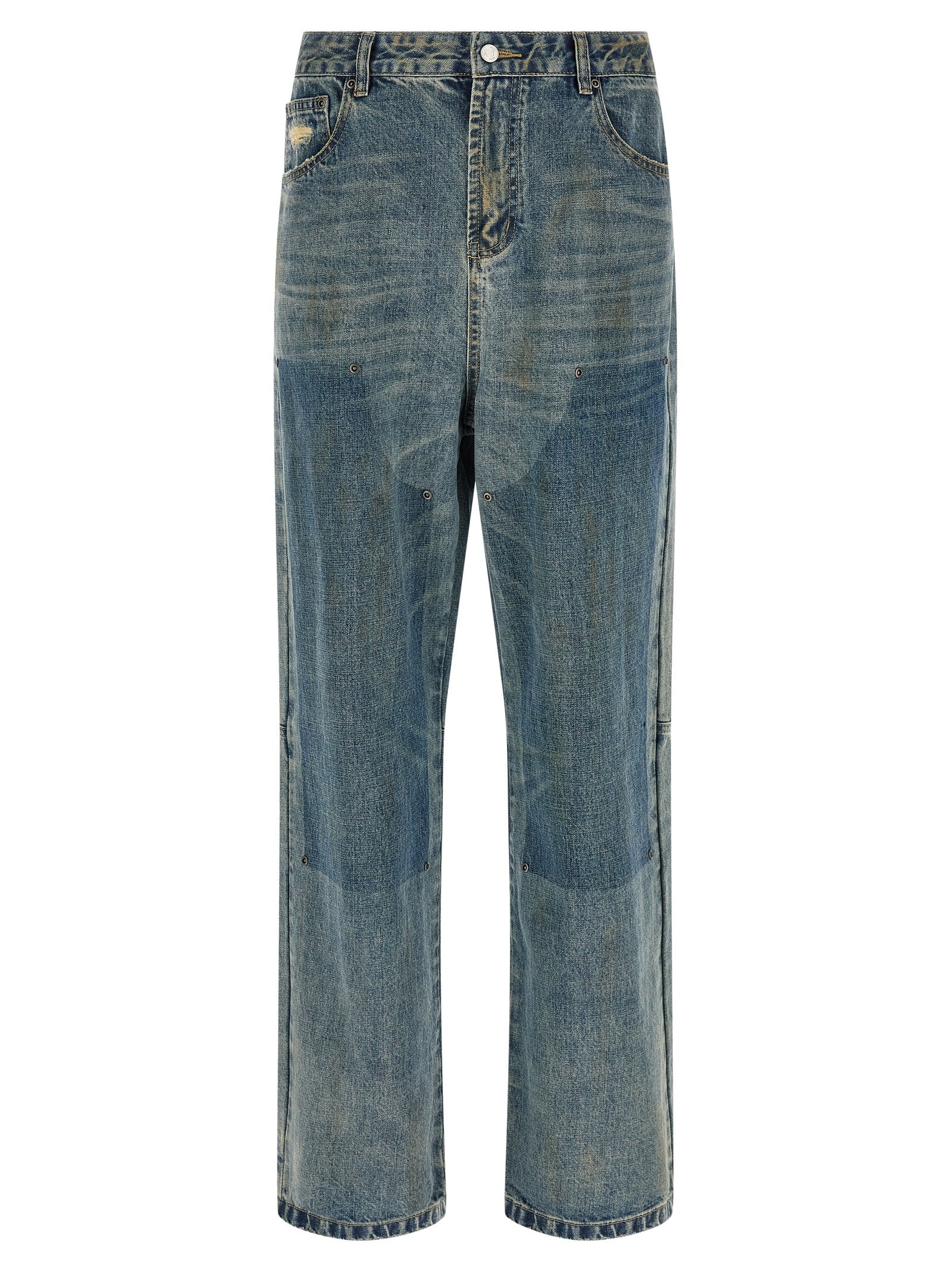 FOUND Blaue Jeans aus Baumwolle im geraden Schnitt