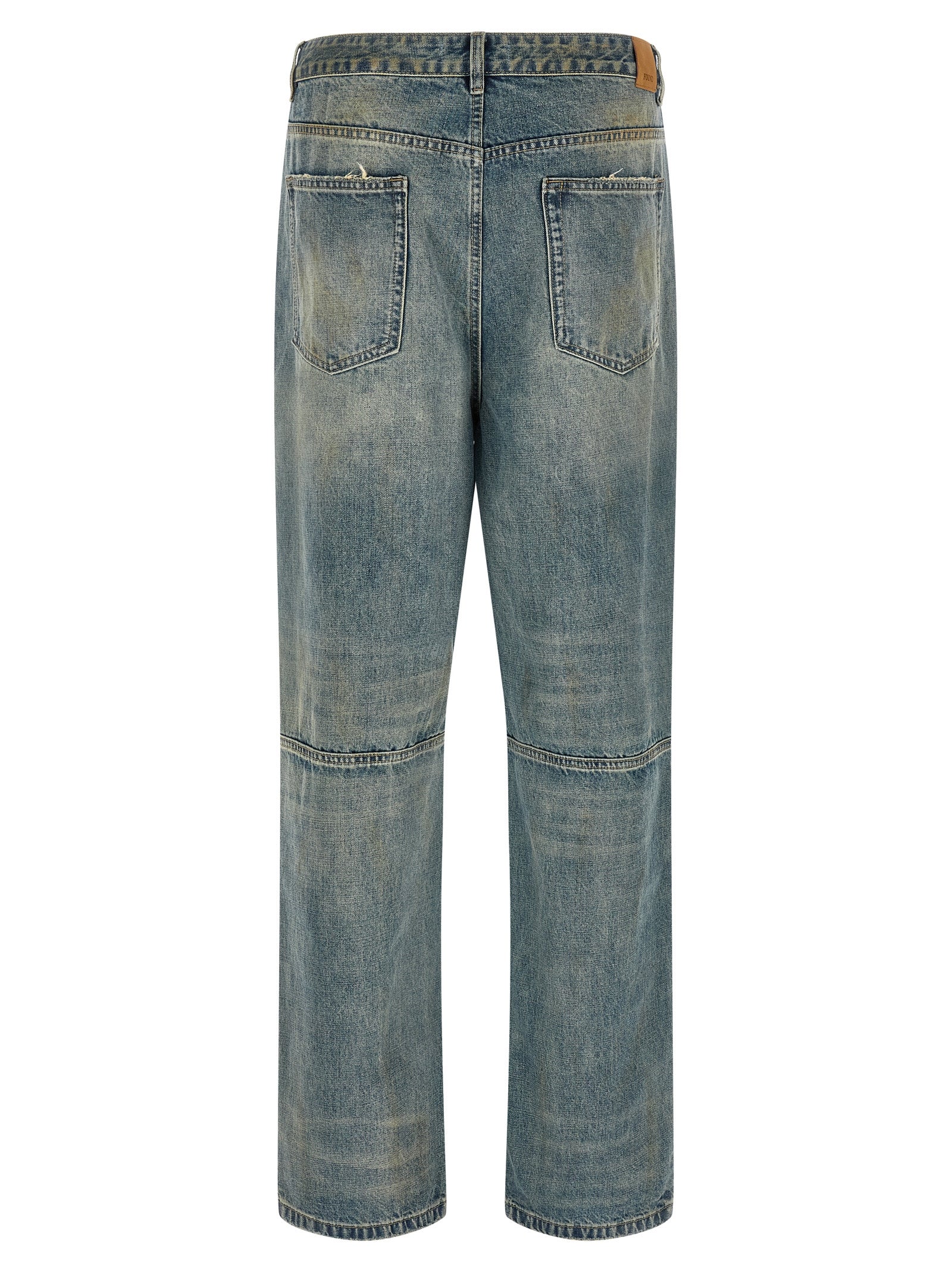 FOUND Blaue Jeans aus Baumwolle im geraden Schnitt