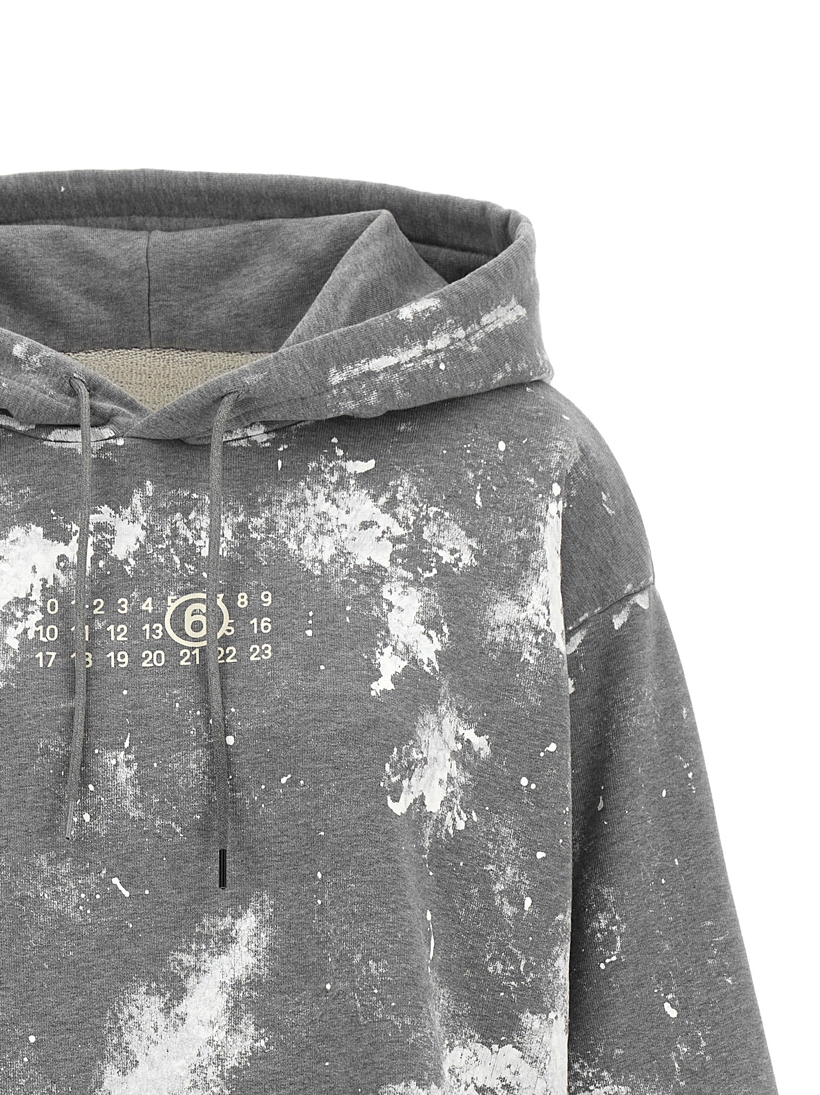 MM6 Maison Margiela Grauer Baumwollpullover