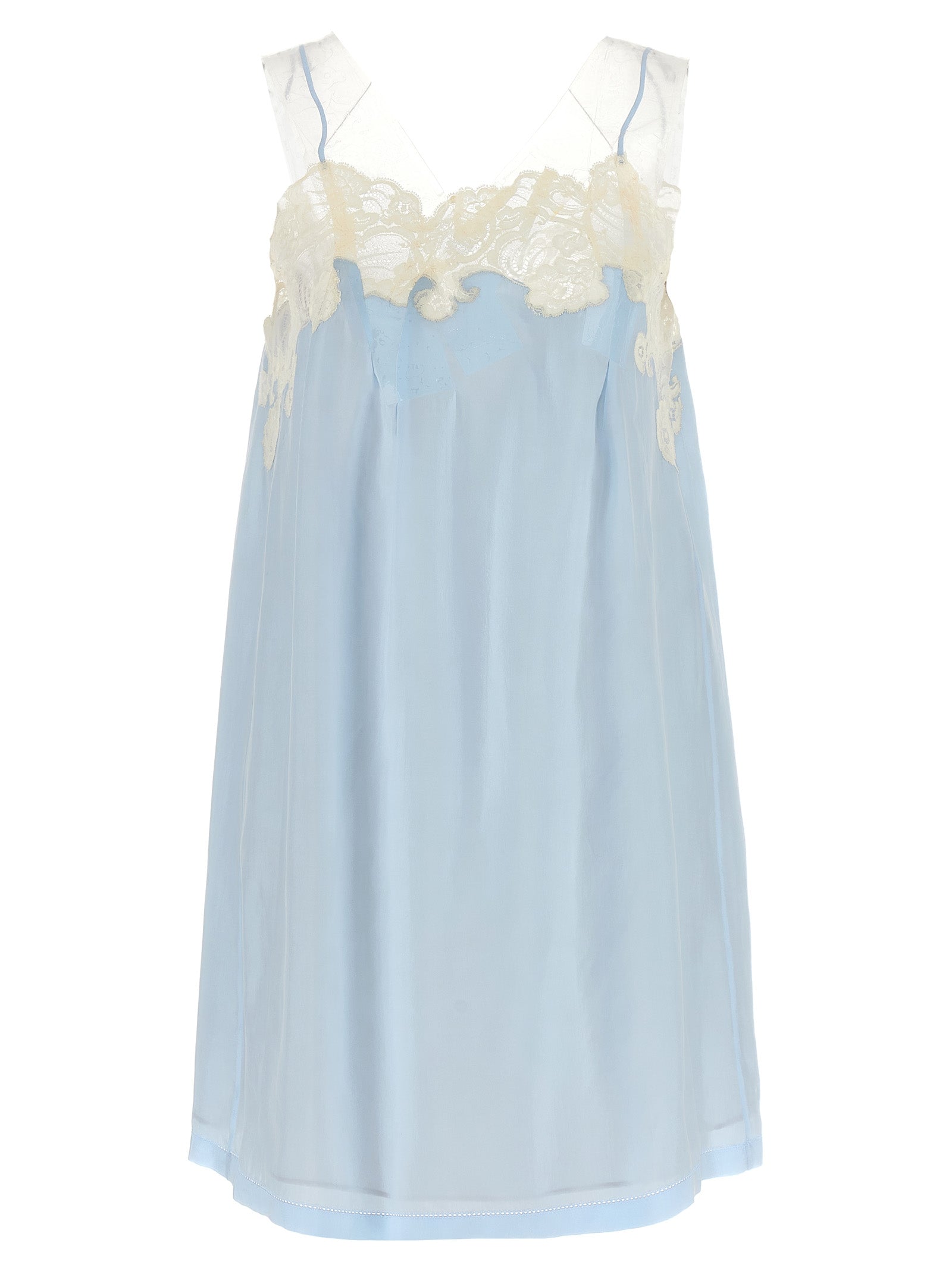 Maison Margiela Kurzes blaues Kleid aus Kupfer