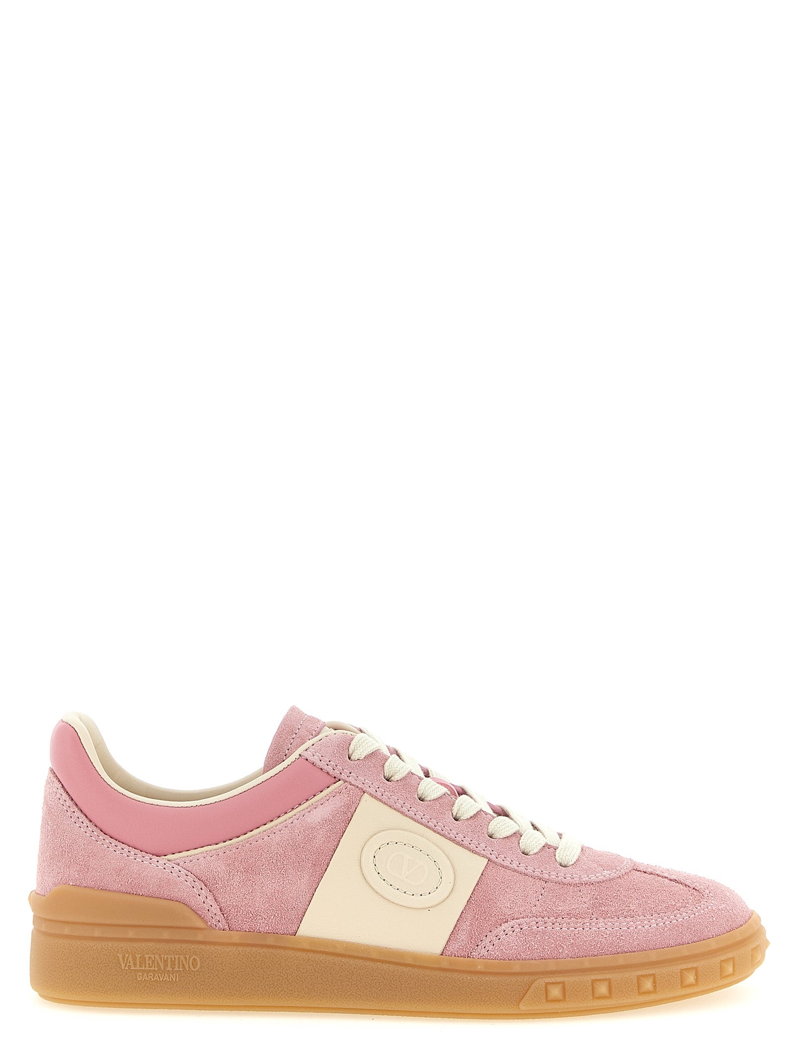 Valentino Garavani Mehrfarbige Kalbsleder-Sneaker mit niedrigem Schaft