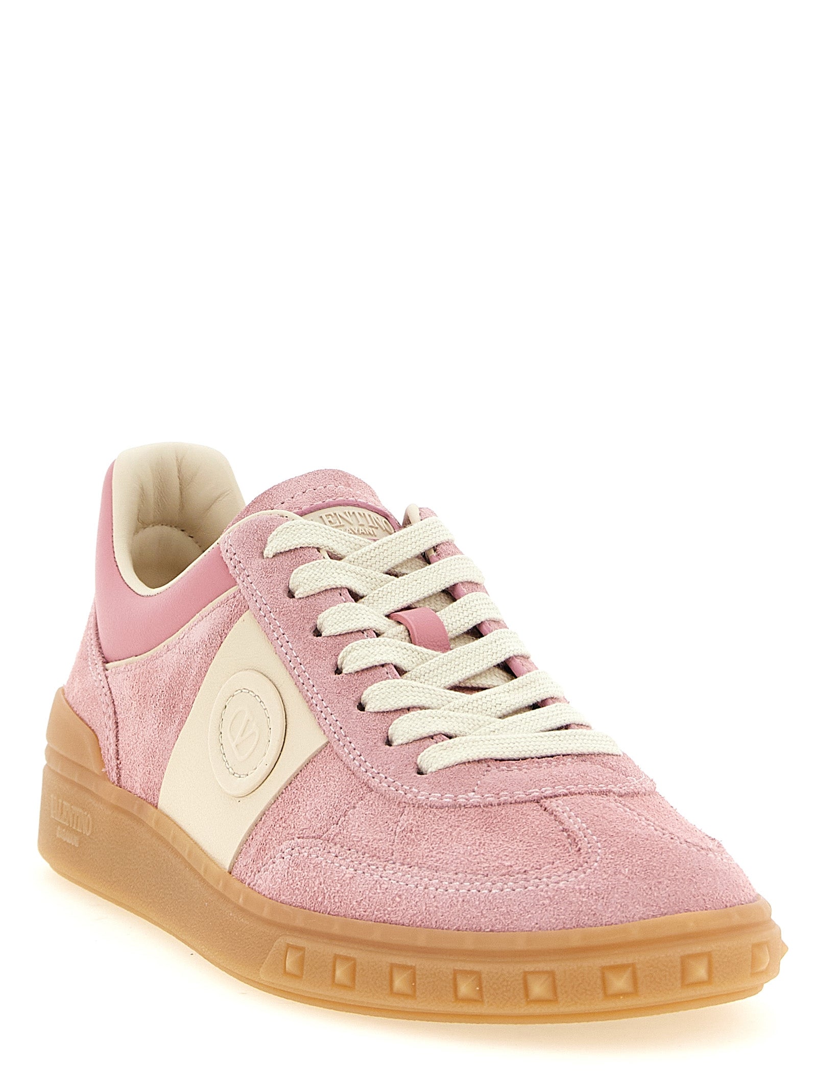 Valentino Garavani Mehrfarbige Kalbsleder-Sneaker mit niedrigem Schaft