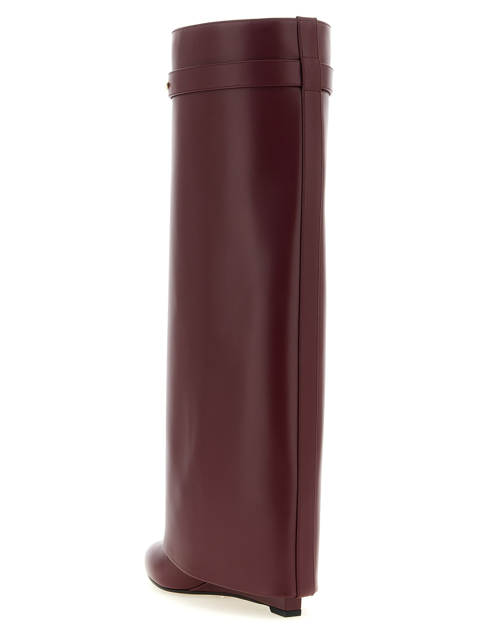 Givenchy Over-the-Knee-Stiefel aus bordeauxrotem Kalbsleder