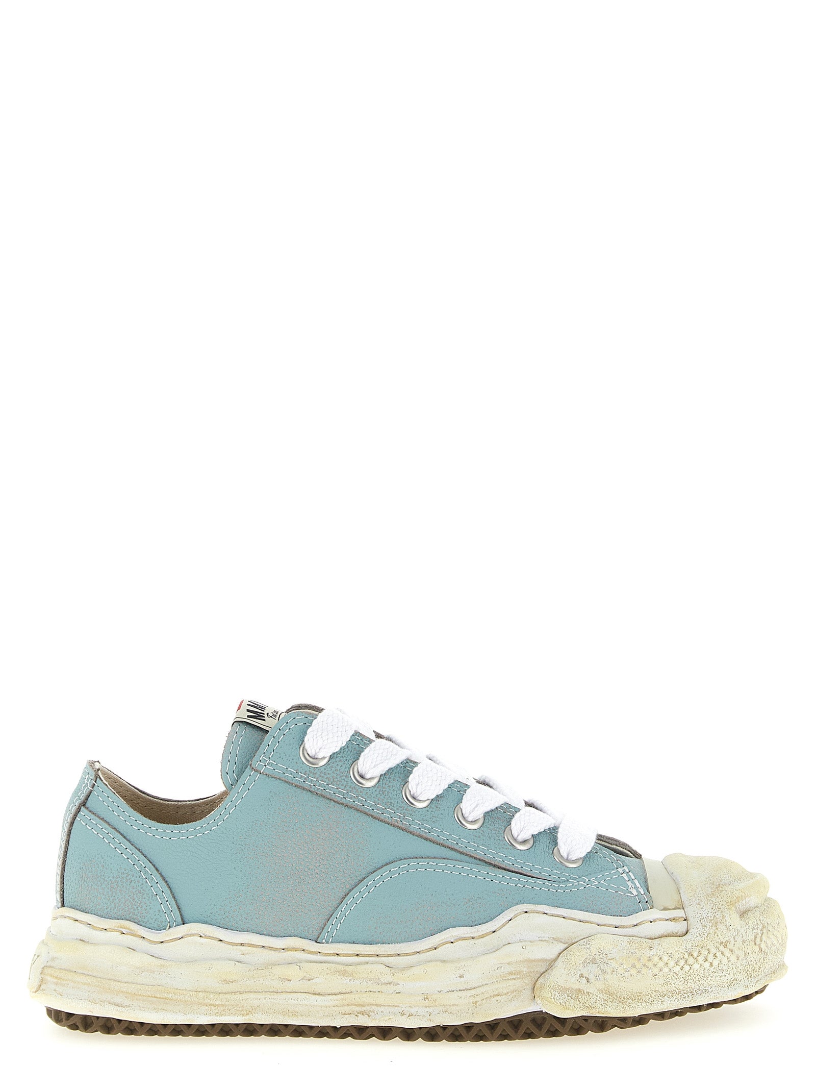Maison Mihara Yasuhiro Blaue Sneaker aus Rindsleder