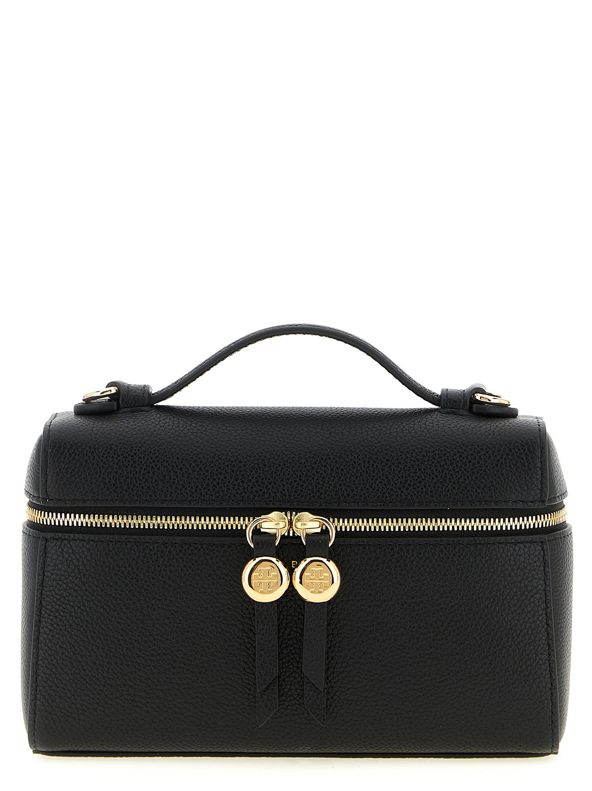 Tory Burch Schwarze Kalbsleder-Handtasche