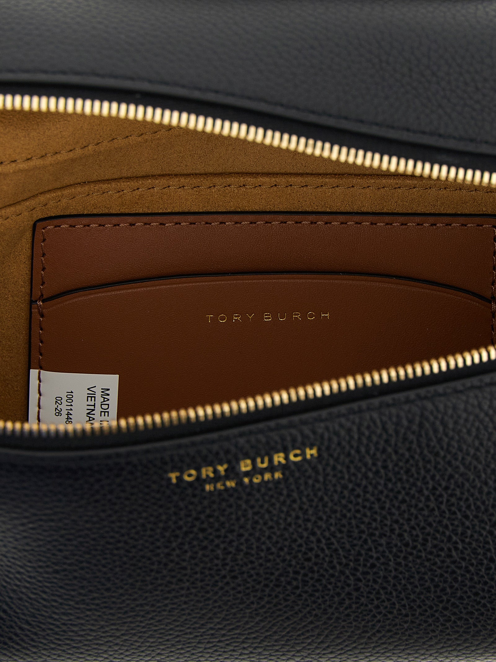 Tory Burch Schwarze Kalbsleder-Handtasche