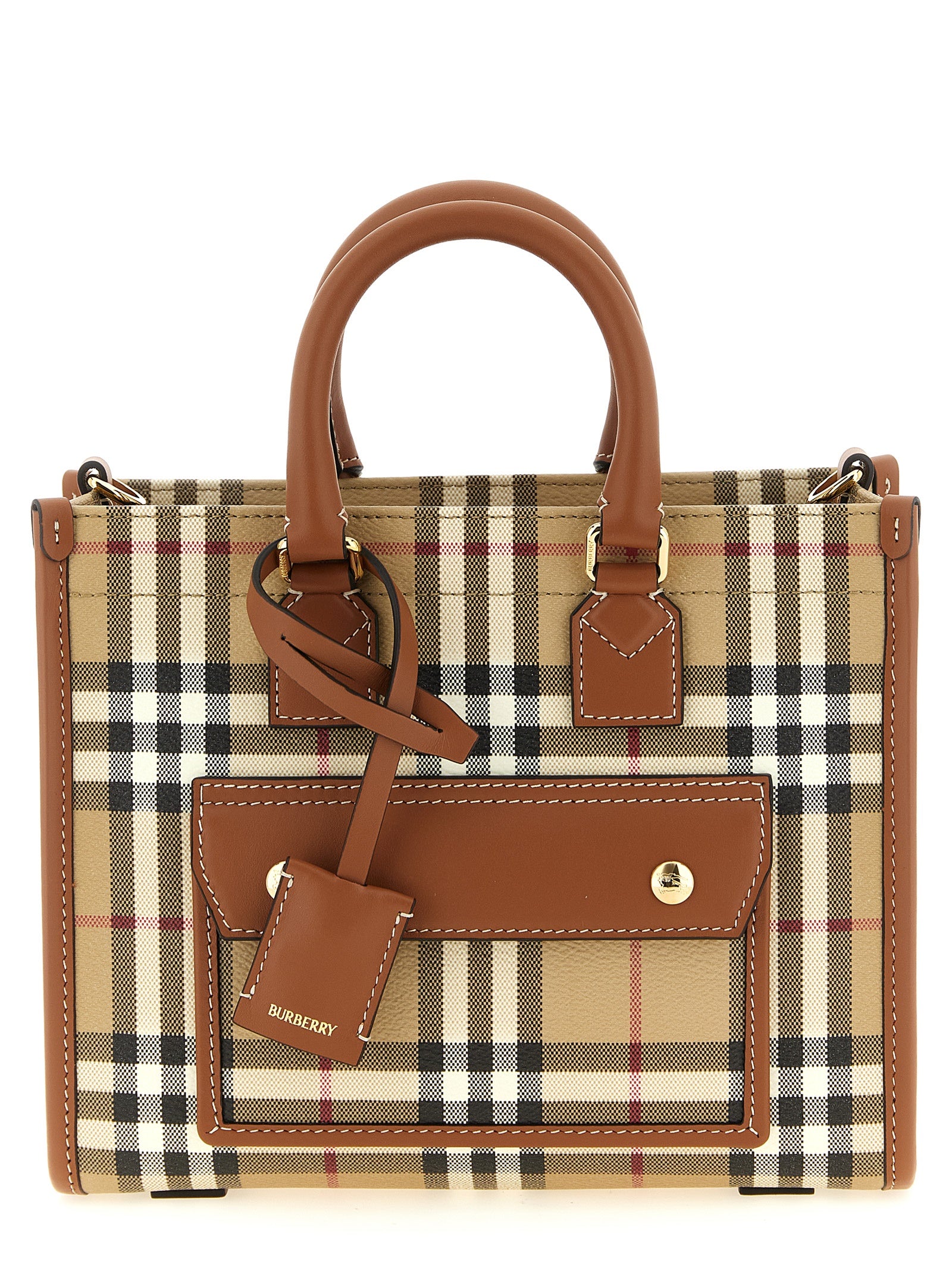 Burberry Beige Polyethylen-Tragetasche