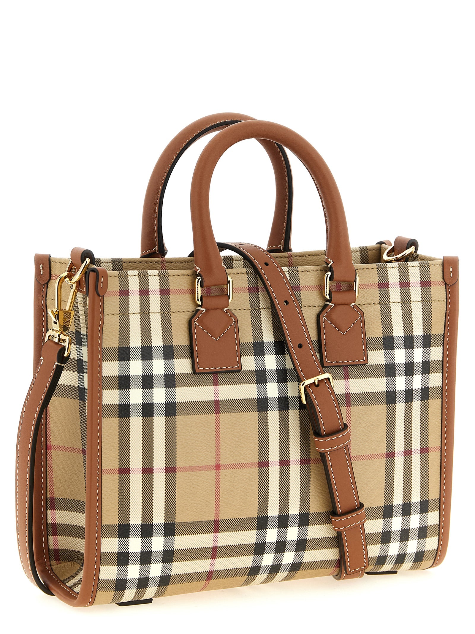 Burberry Beige Polyethylen-Tragetasche