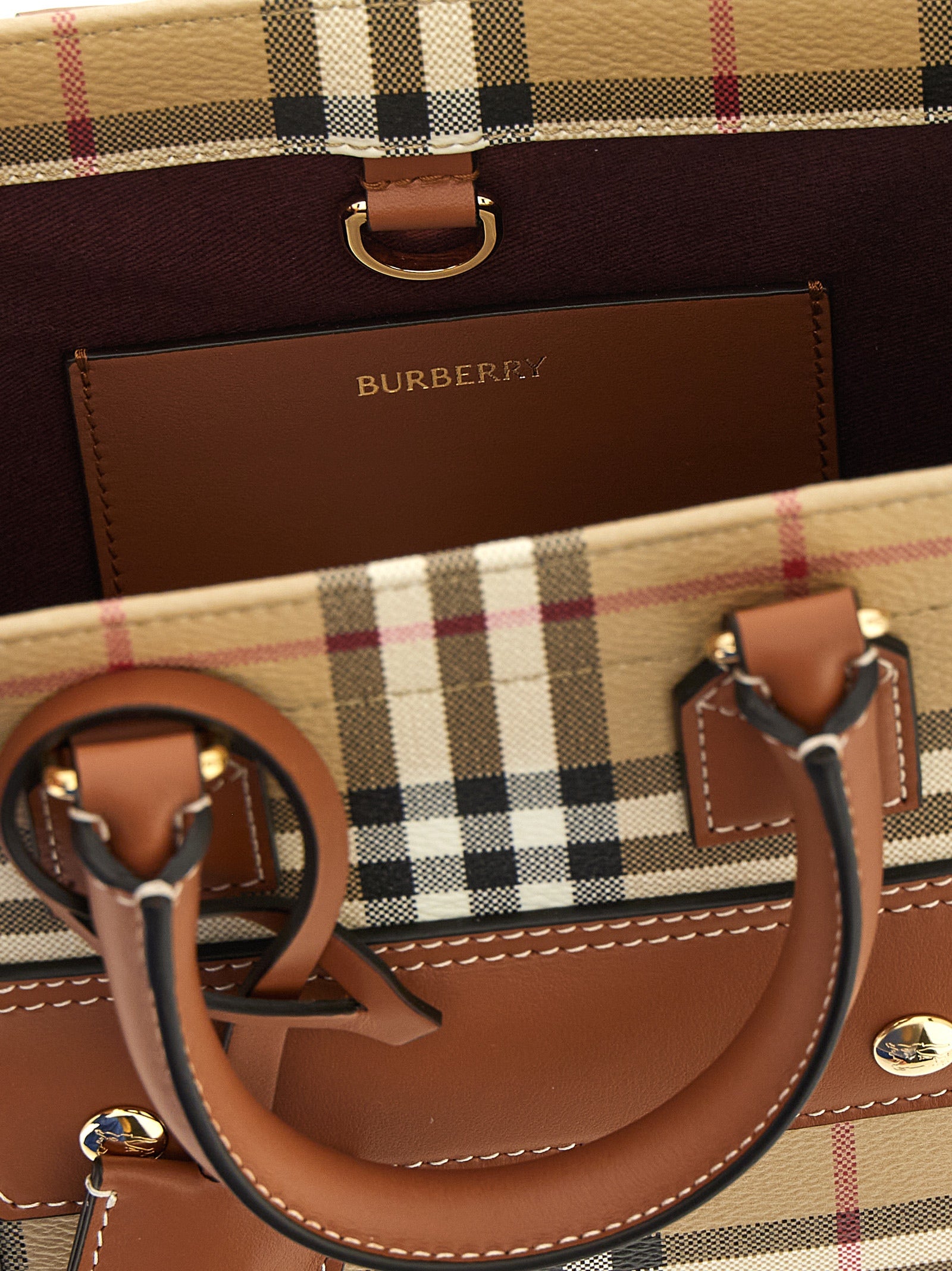 Burberry Beige Polyethylen-Tragetasche