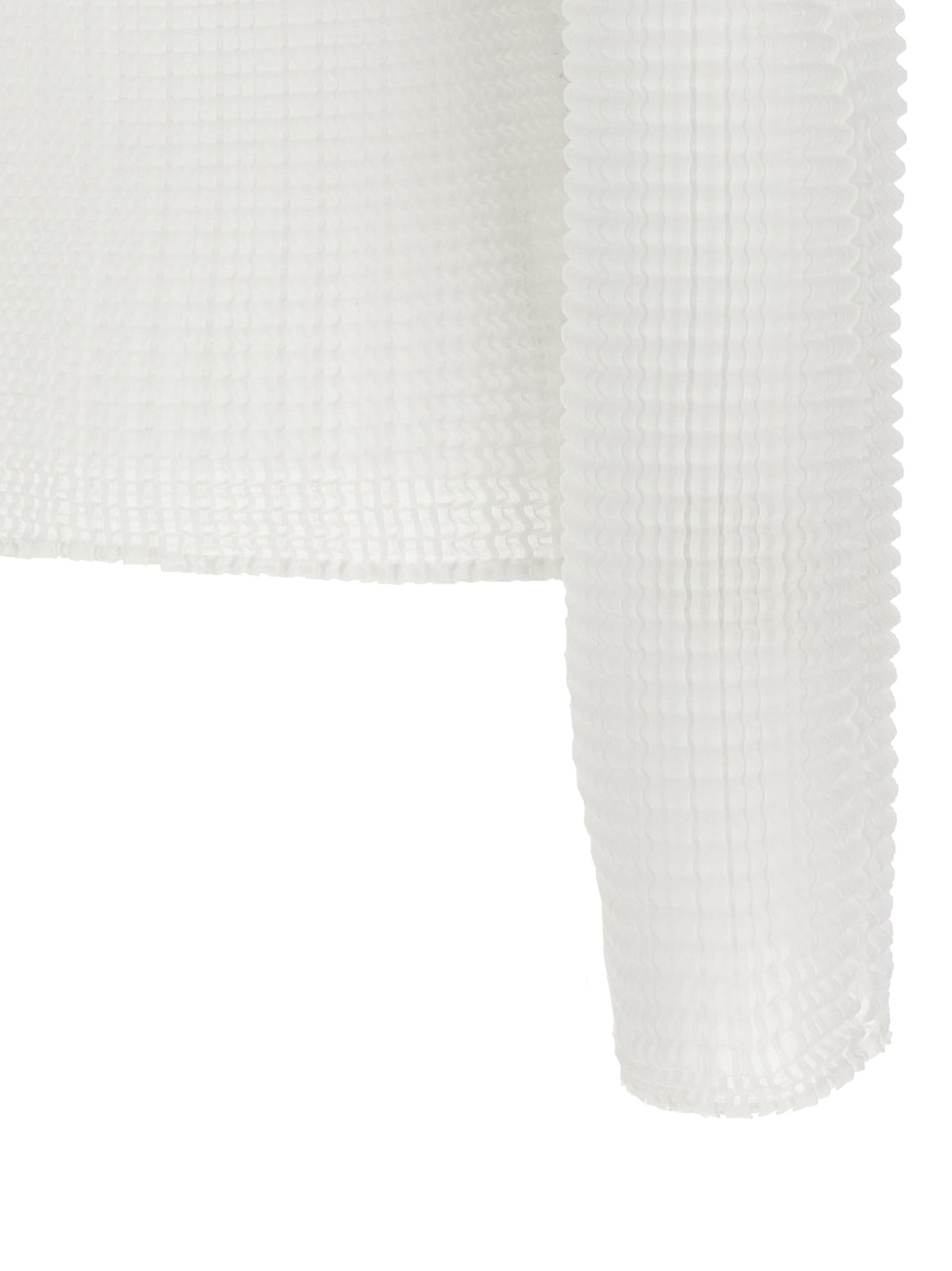 Issey Miyake Weiße Strickjacke aus Polyester