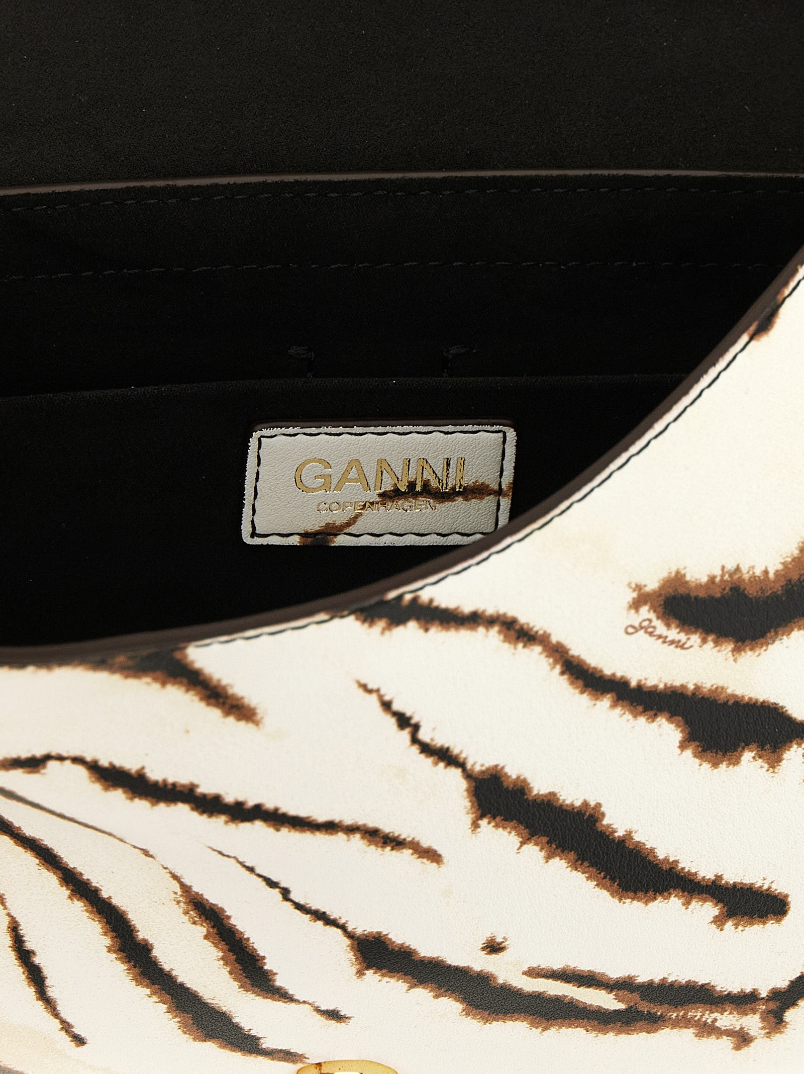 Ganni Mehrfarbige Schultertasche aus Polyester