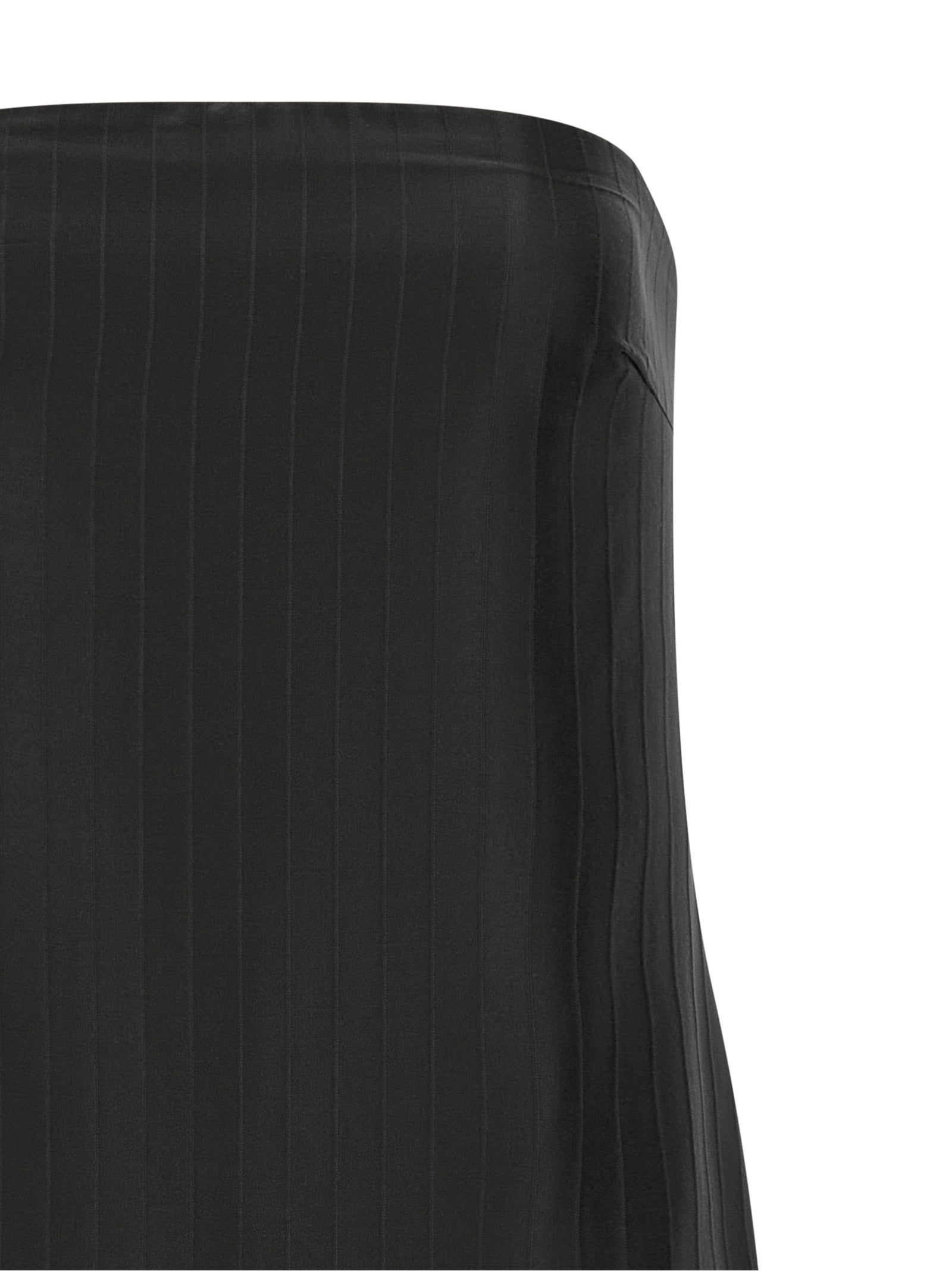 Loulou De Saison Schwarzes Midikleid aus Viskose