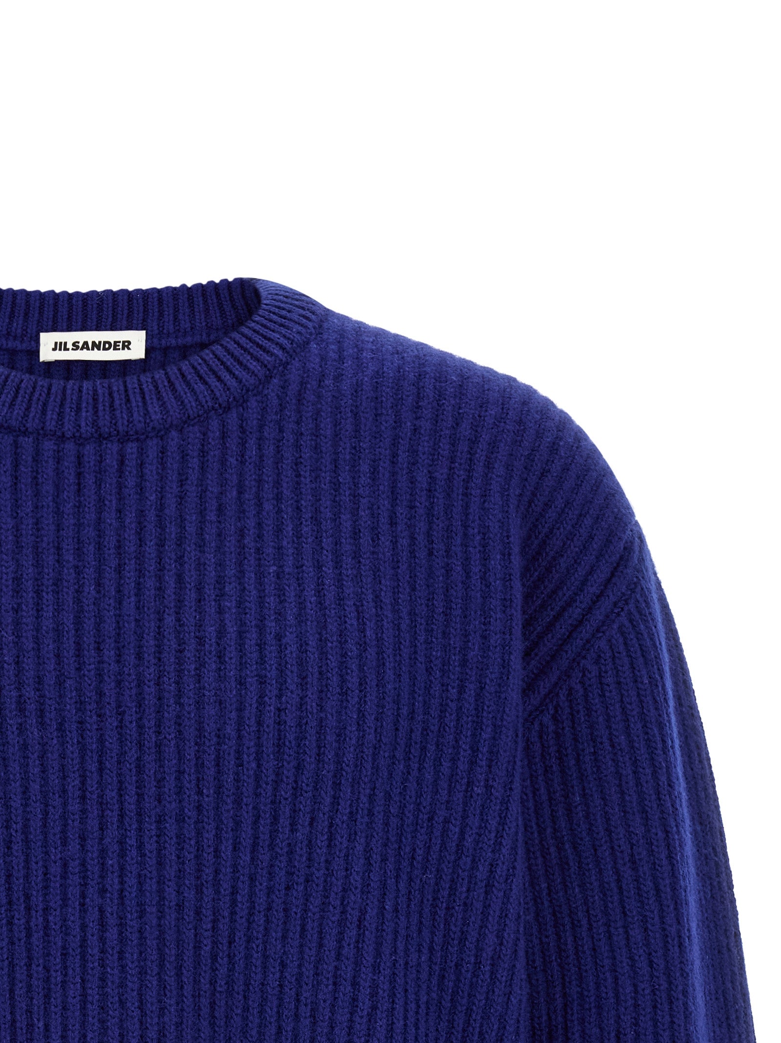 Jil Sander Blauer Wollcardigan