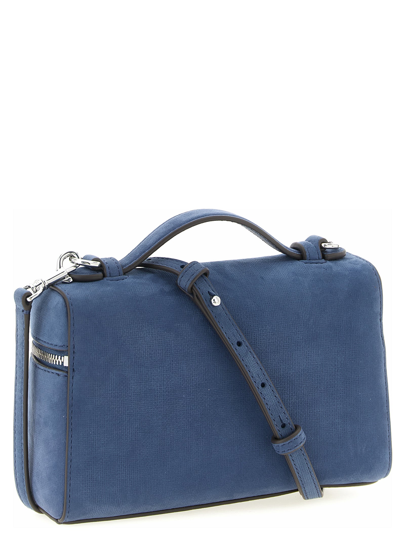 Tory Burch Handtasche aus blauem Lammleder