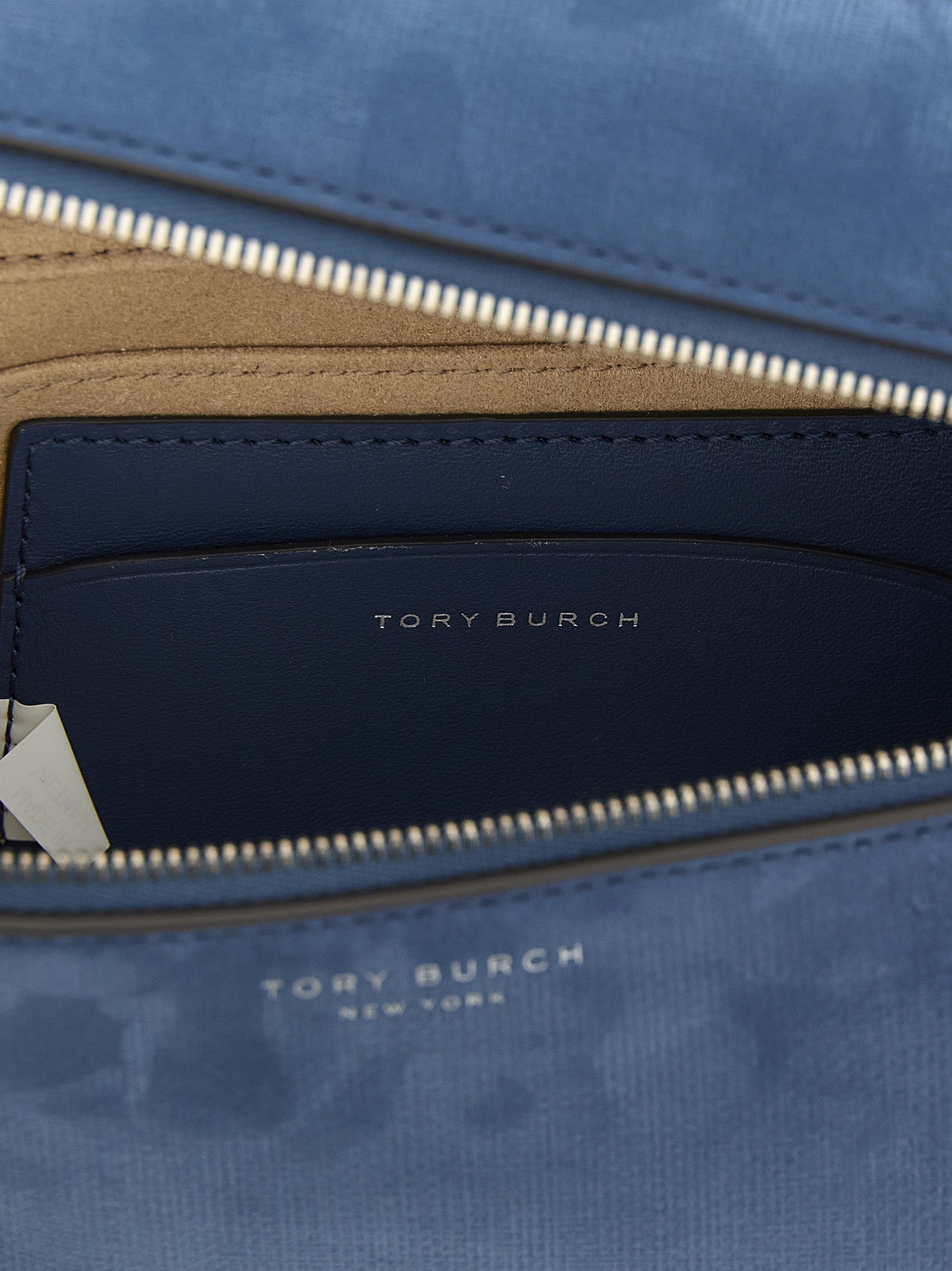 Tory Burch Handtasche aus blauem Lammleder