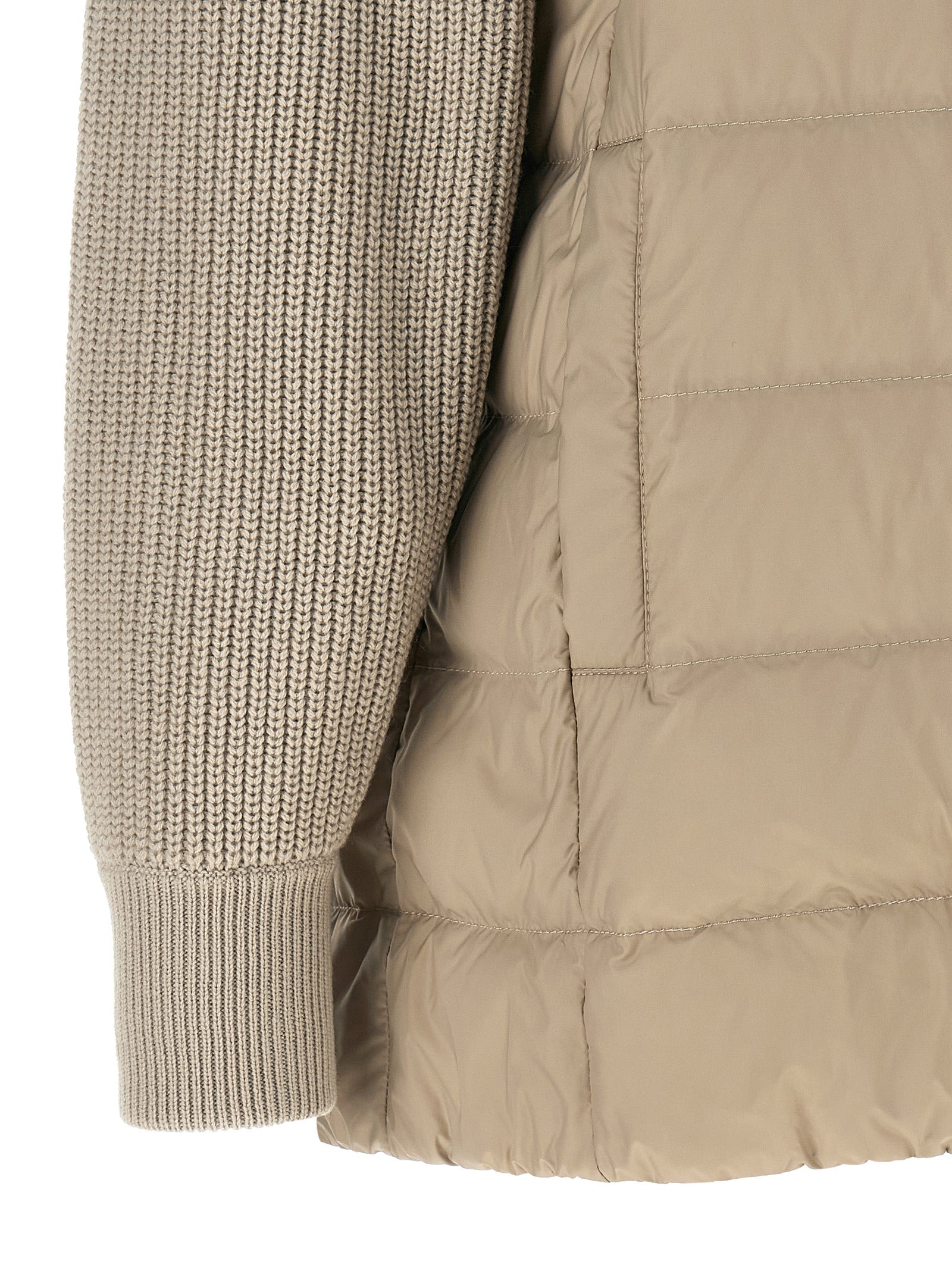 Brunello Cucinelli Beiger Wollmantel
