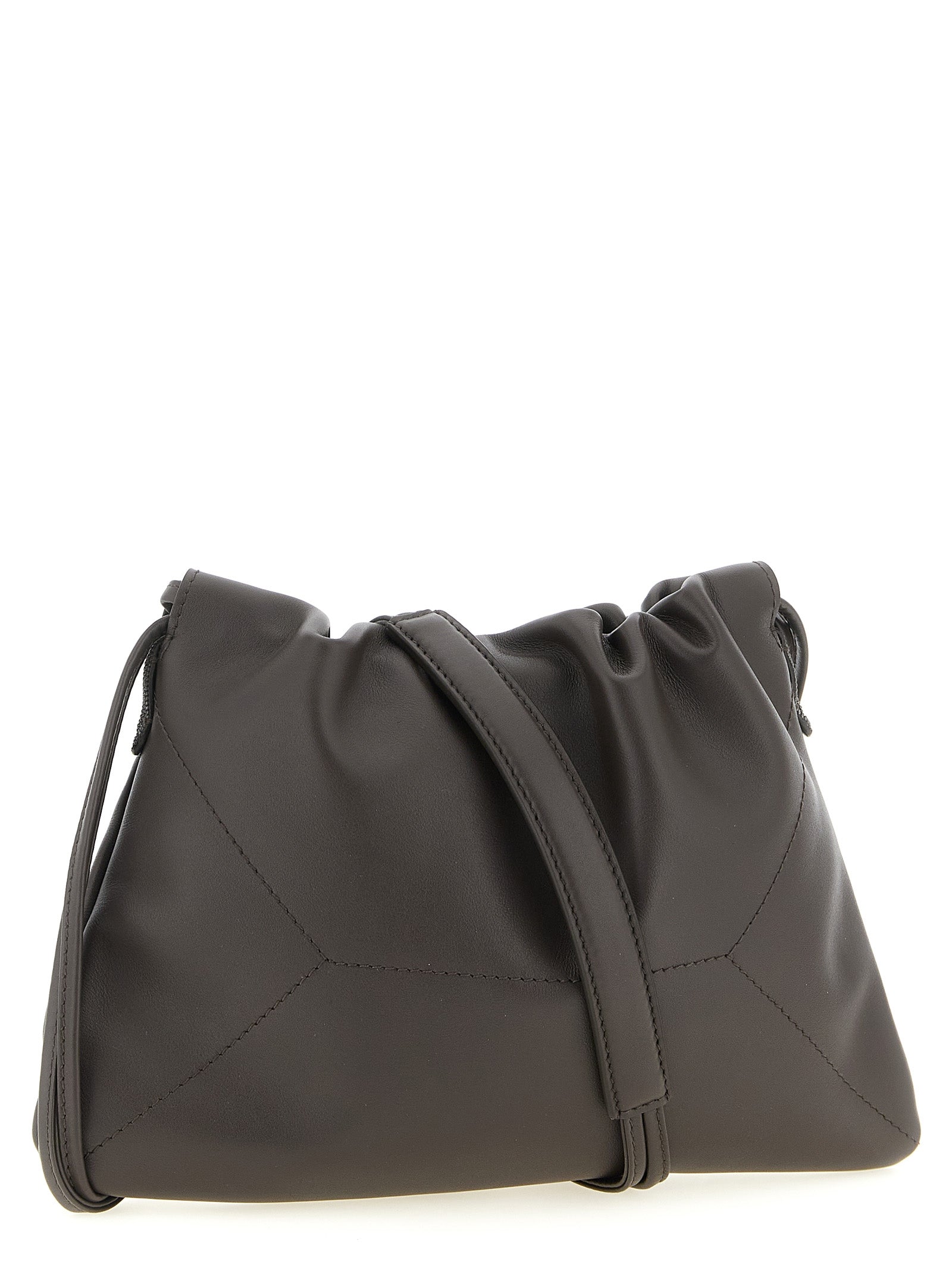 Brunello Cucinelli Braune Kalbsleder-Clutch