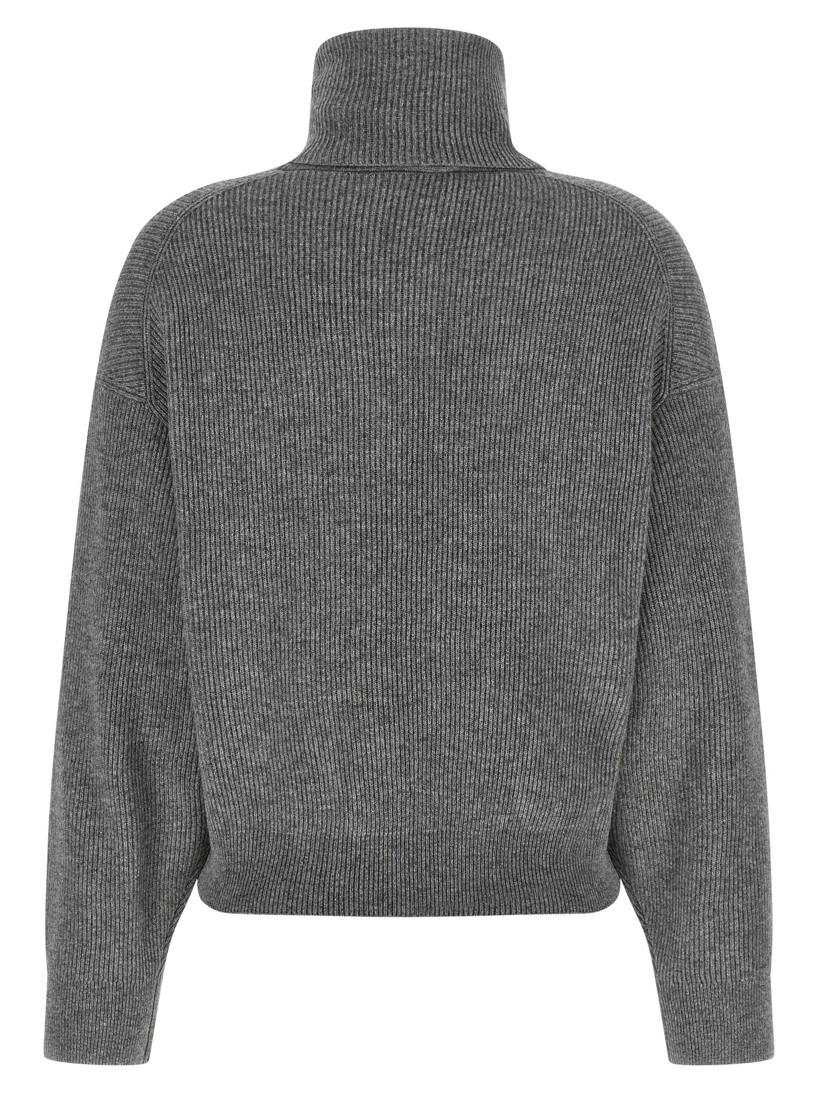 Brunello Cucinelli Grauer Cardigan aus reiner Schurwolle