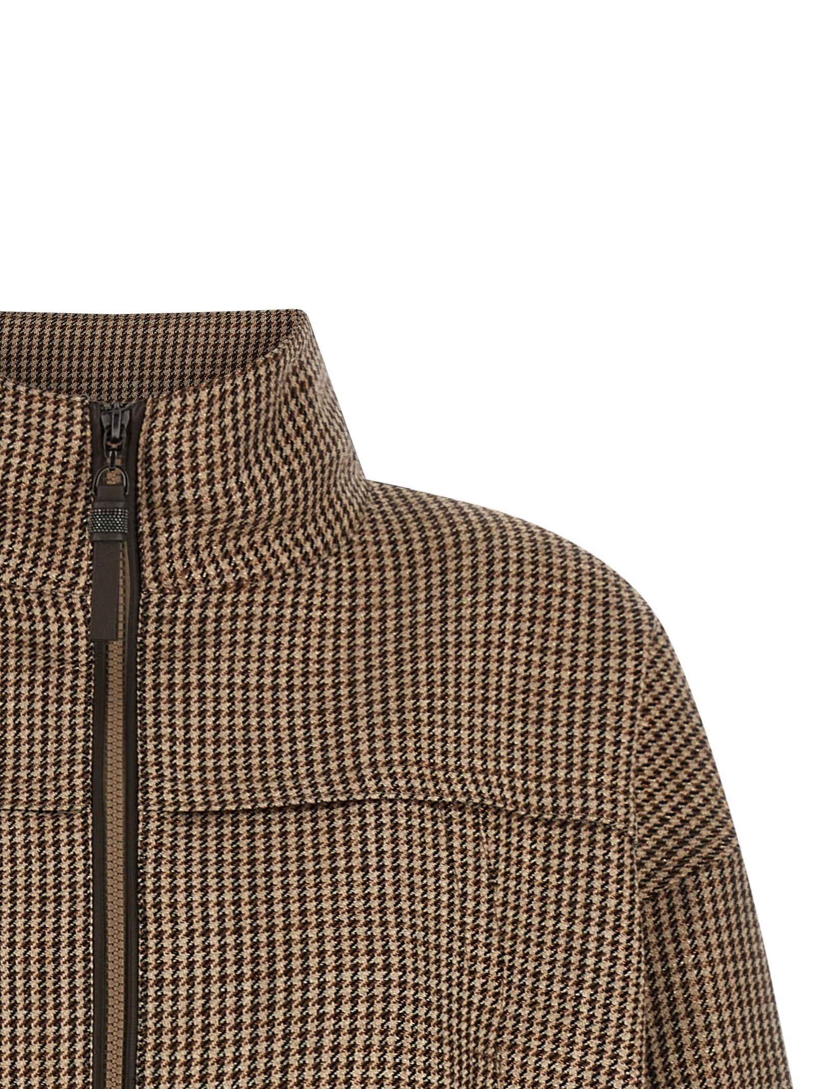 Brunello Cucinelli Brauner Jackett aus Schurwolle