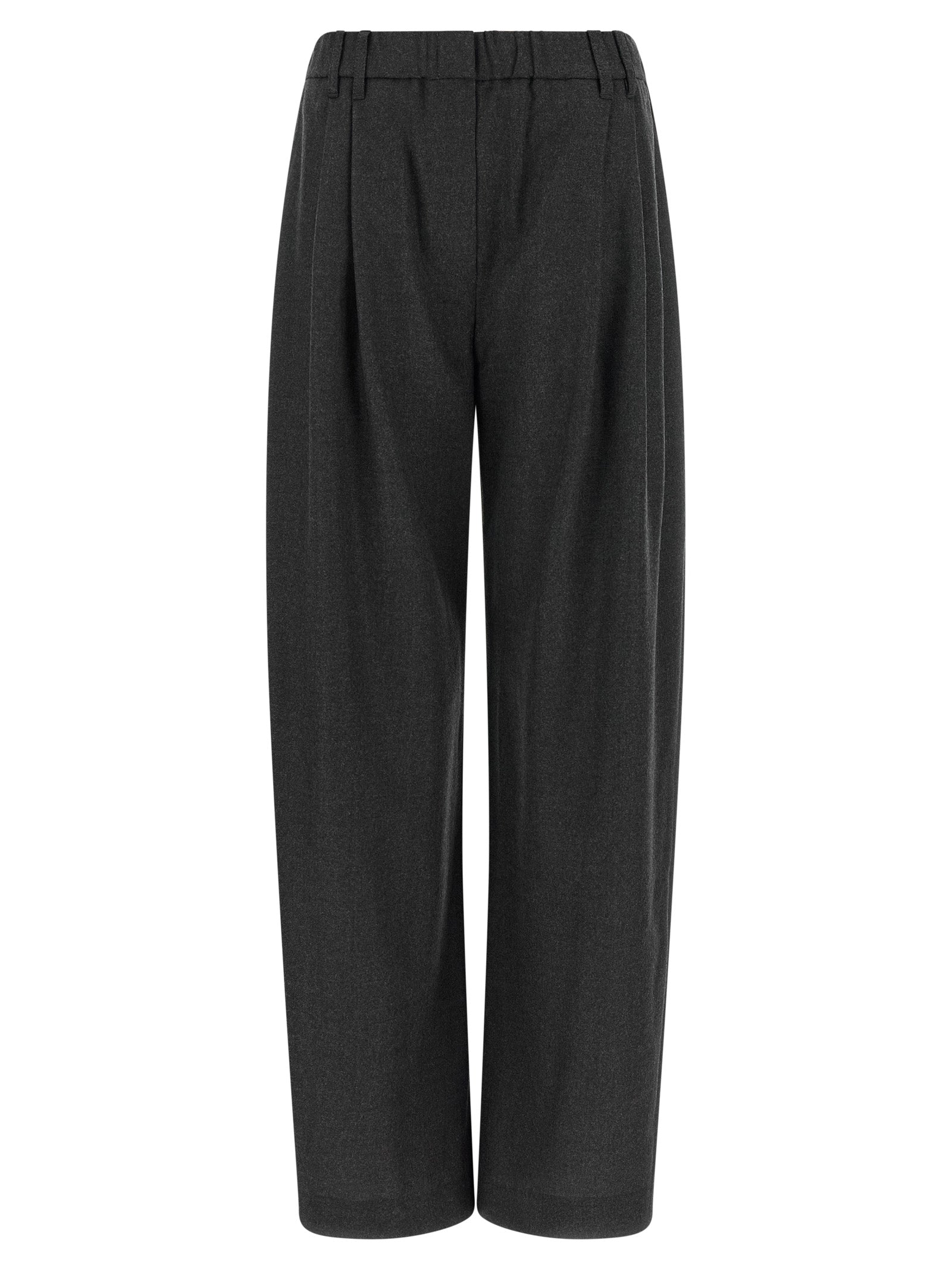 Brunello Cucinelli Graue Hose aus reiner Schurwolle