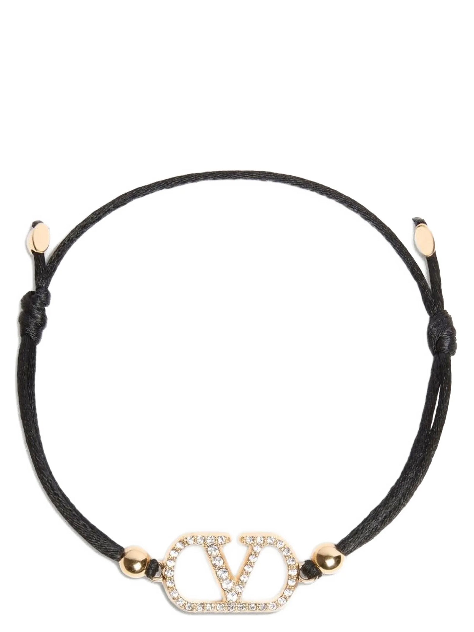 Valentino Garavani Schwarzes Polyester-Armband