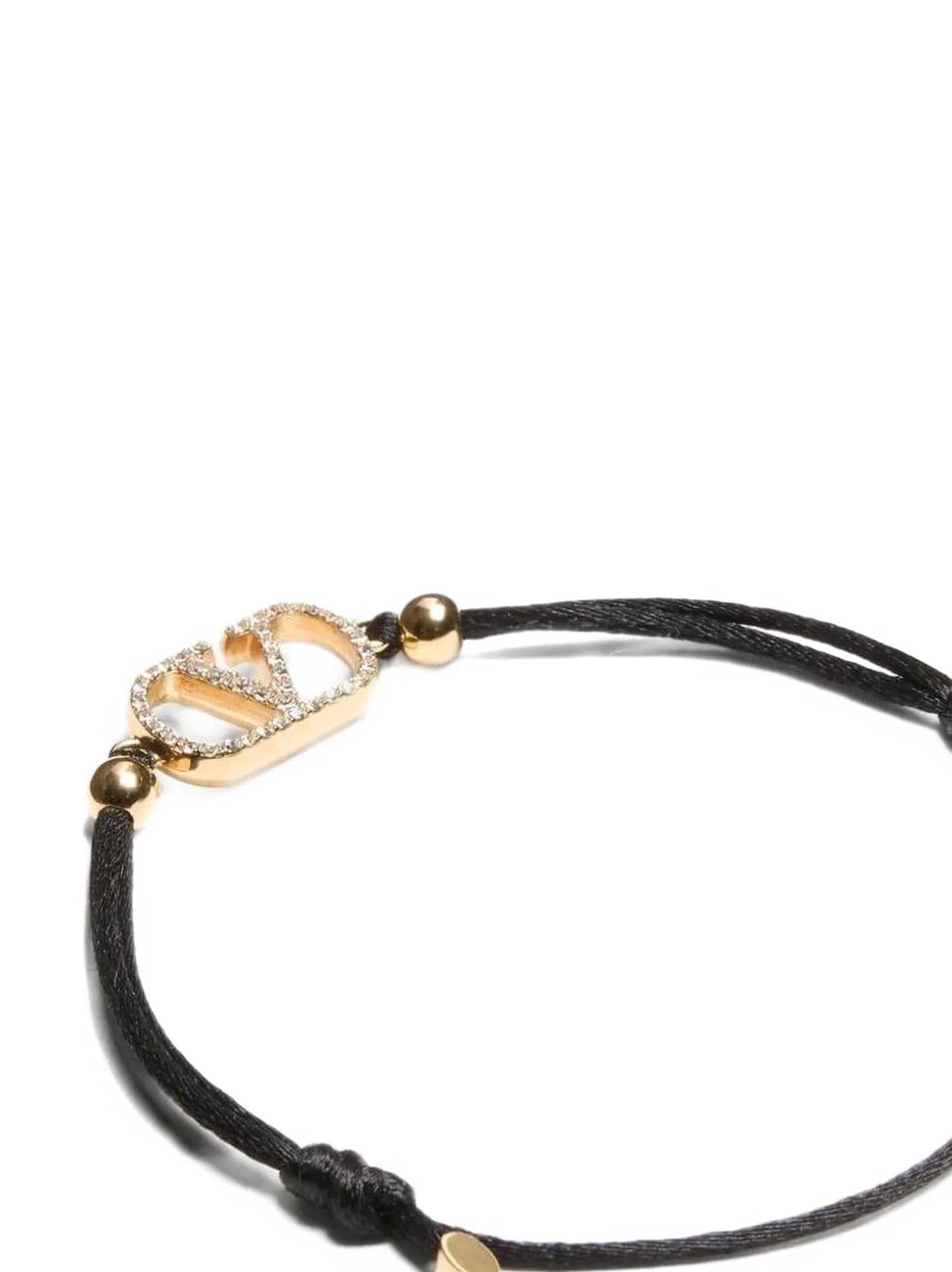 Valentino Garavani Schwarzes Polyester-Armband