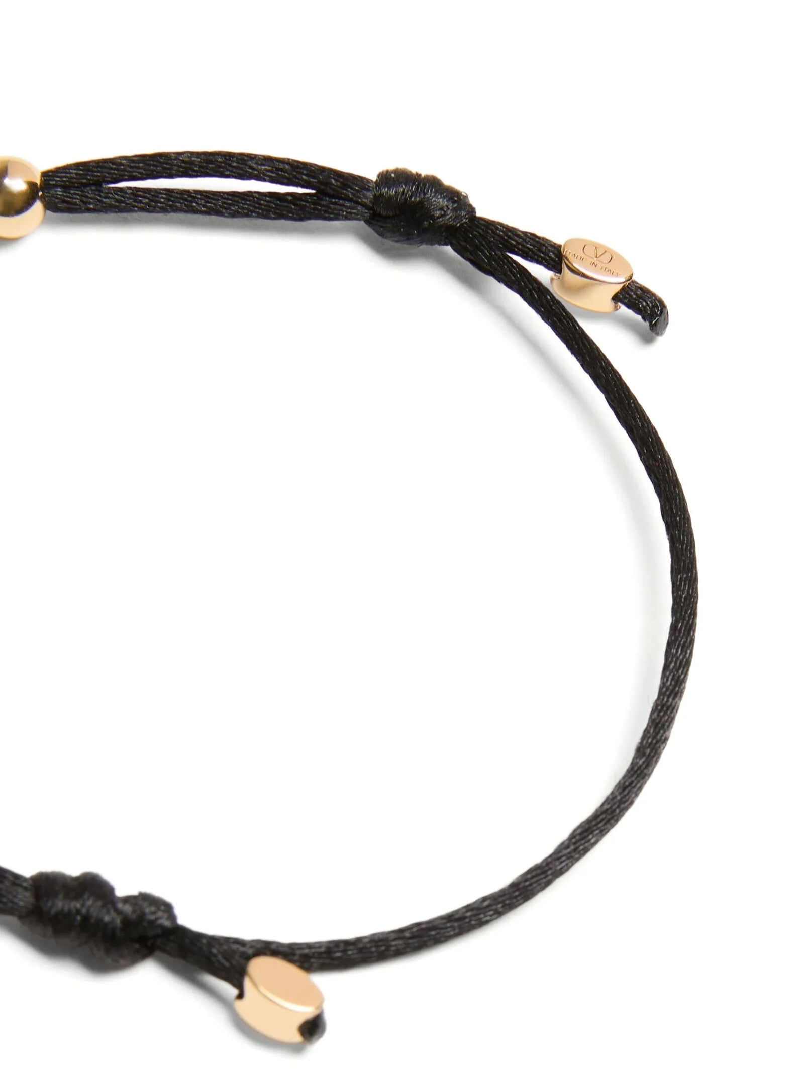Valentino Garavani Schwarzes Polyester-Armband