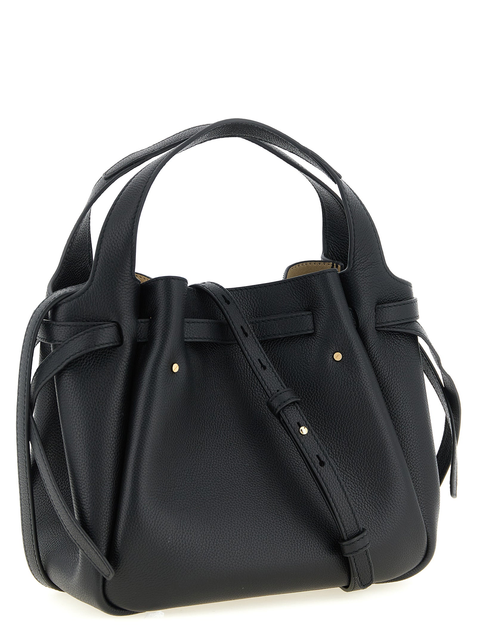 Tory Burch Schwarze Kalbsleder-Handtasche