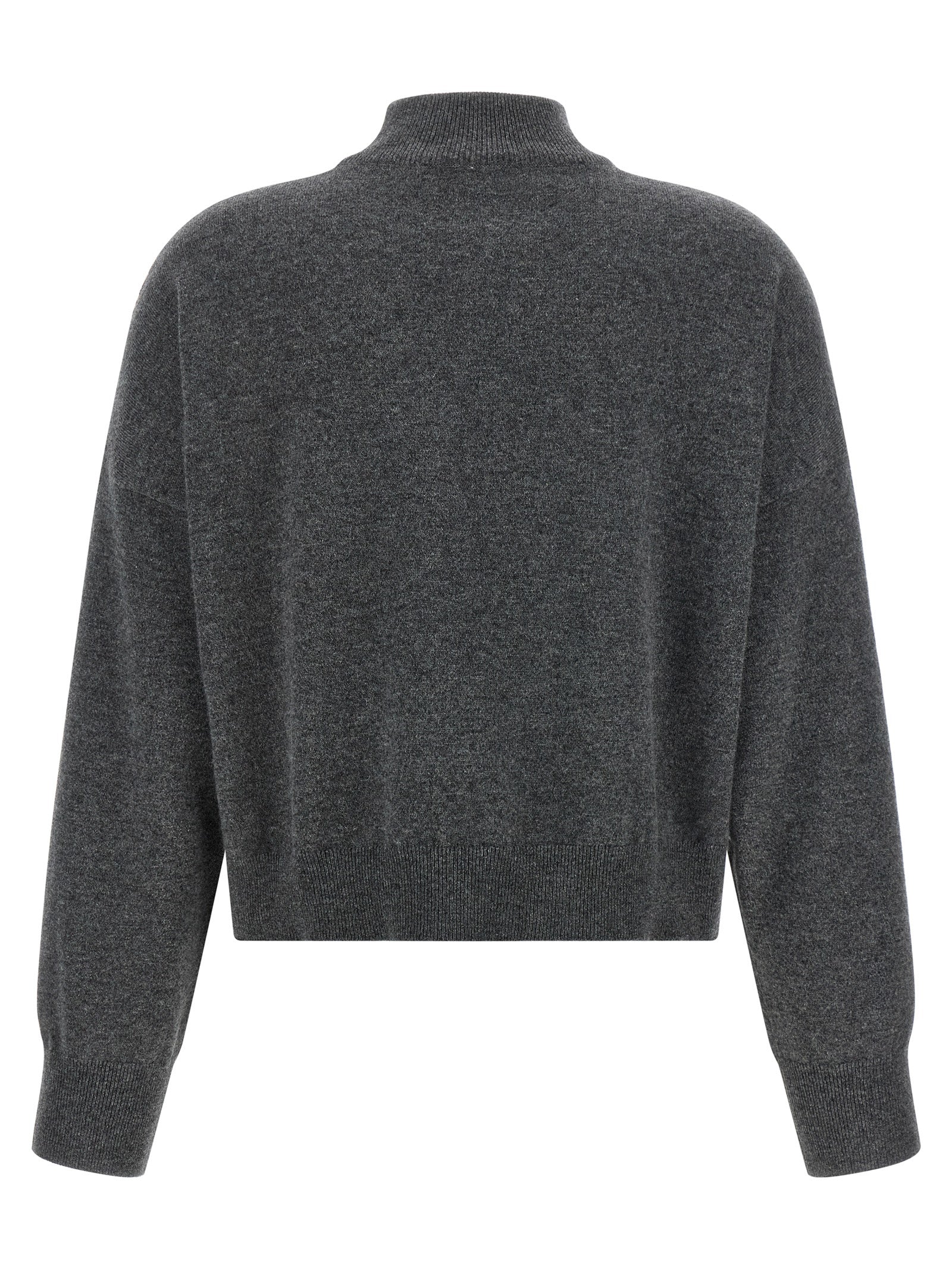 Brunello Cucinelli Grauer Kaschmir-Strickjacke