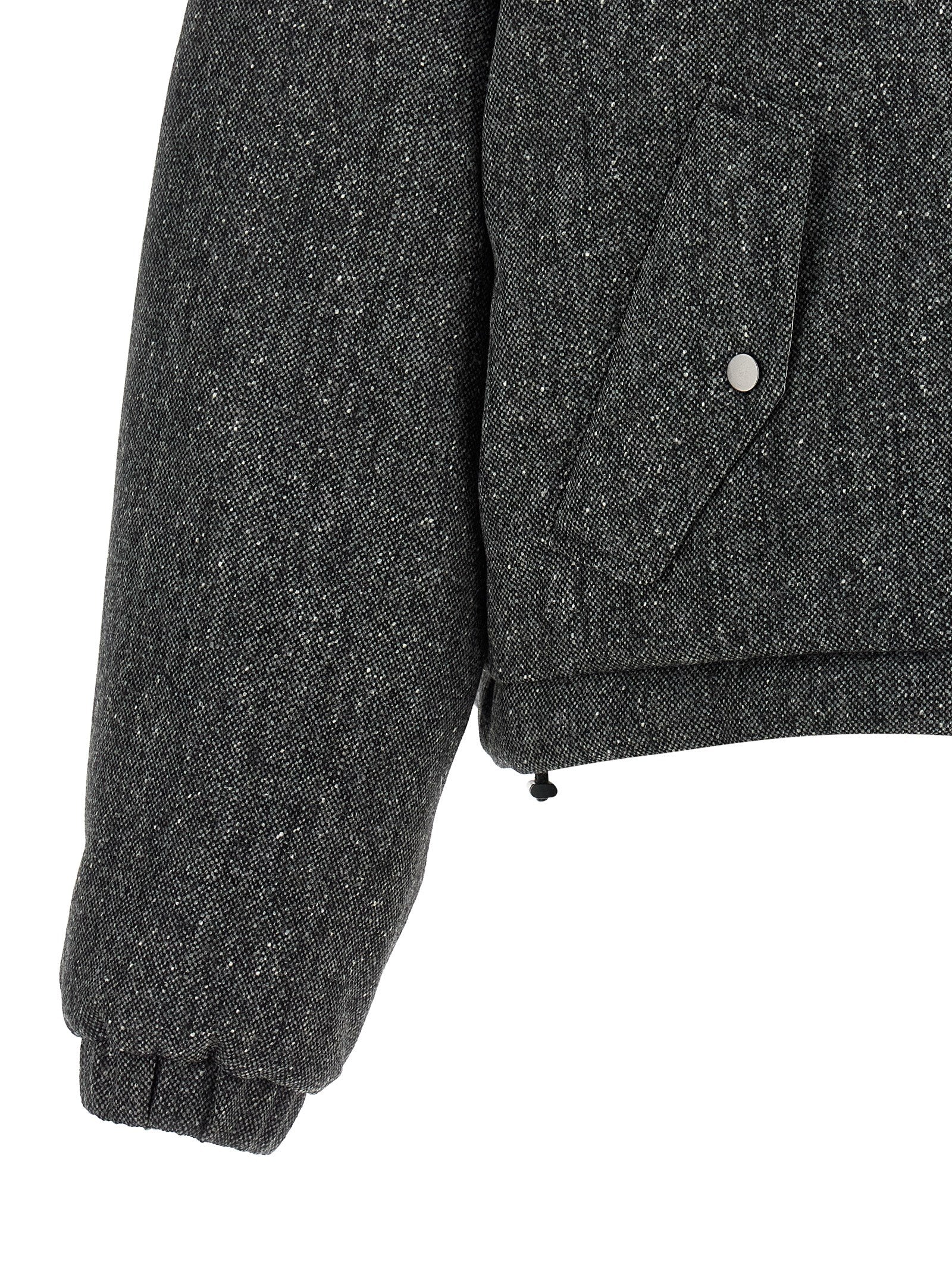 Brunello Cucinelli Graue Jacke aus reiner Schurwolle