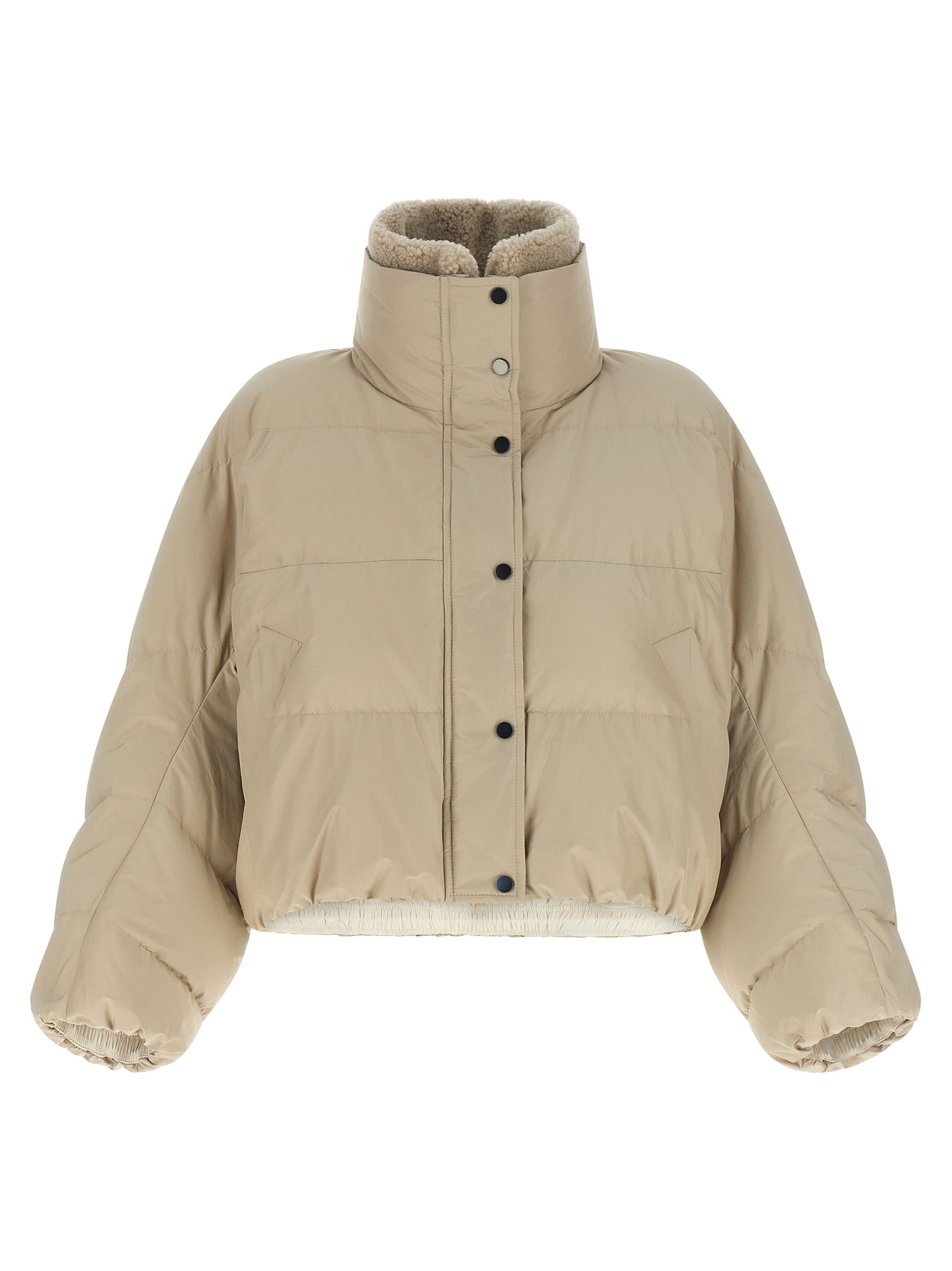 Brunello Cucinelli Beige Baumwolljacke in voller Länge