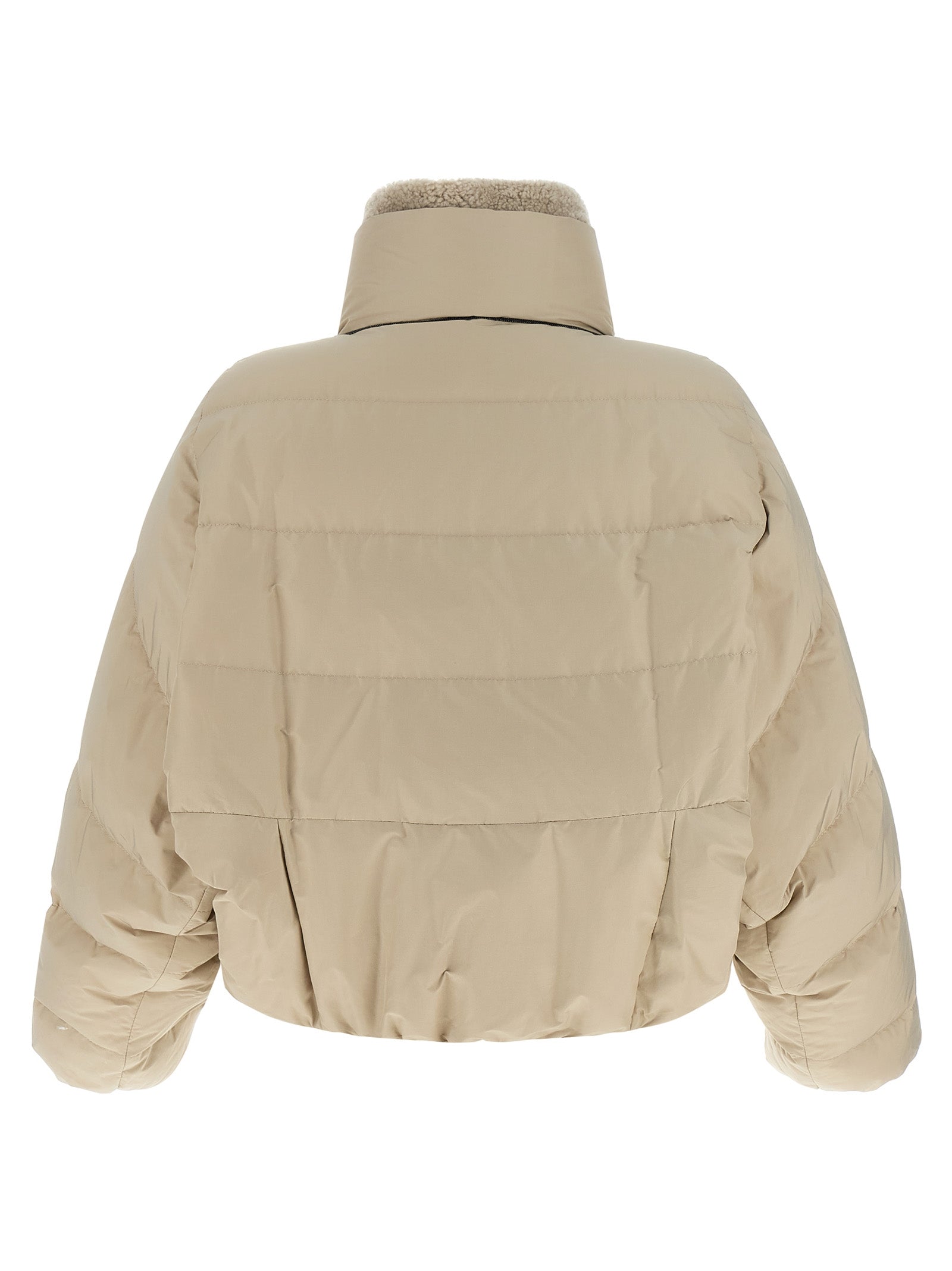 Brunello Cucinelli Beige Baumwolljacke in voller Länge