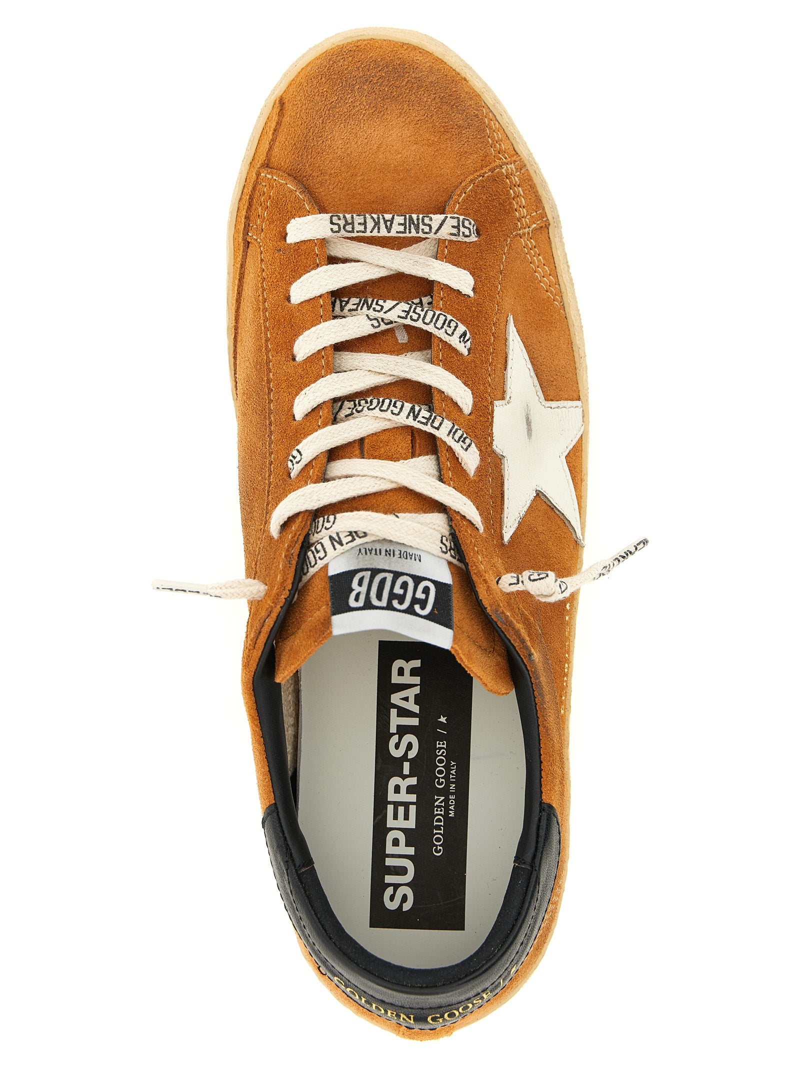 Golden Goose Sneakers aus orangefarbenem Rindsleder