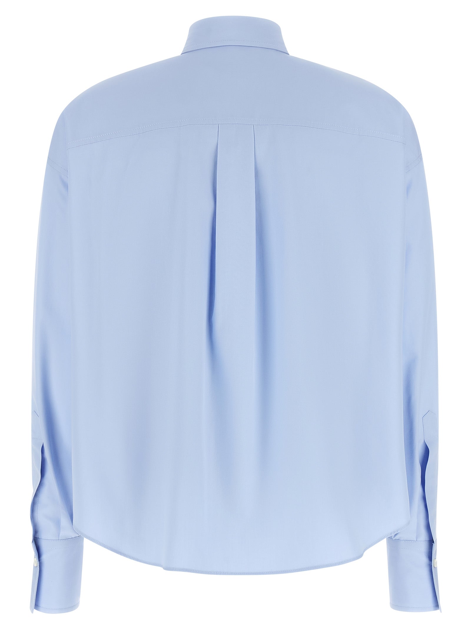 Brunello Cucinelli Blaue Baumwollbluse