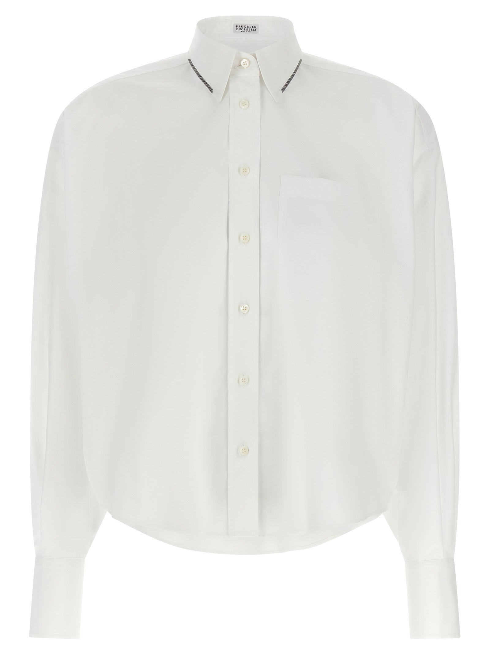 Brunello Cucinelli Weiße Baumwollbluse