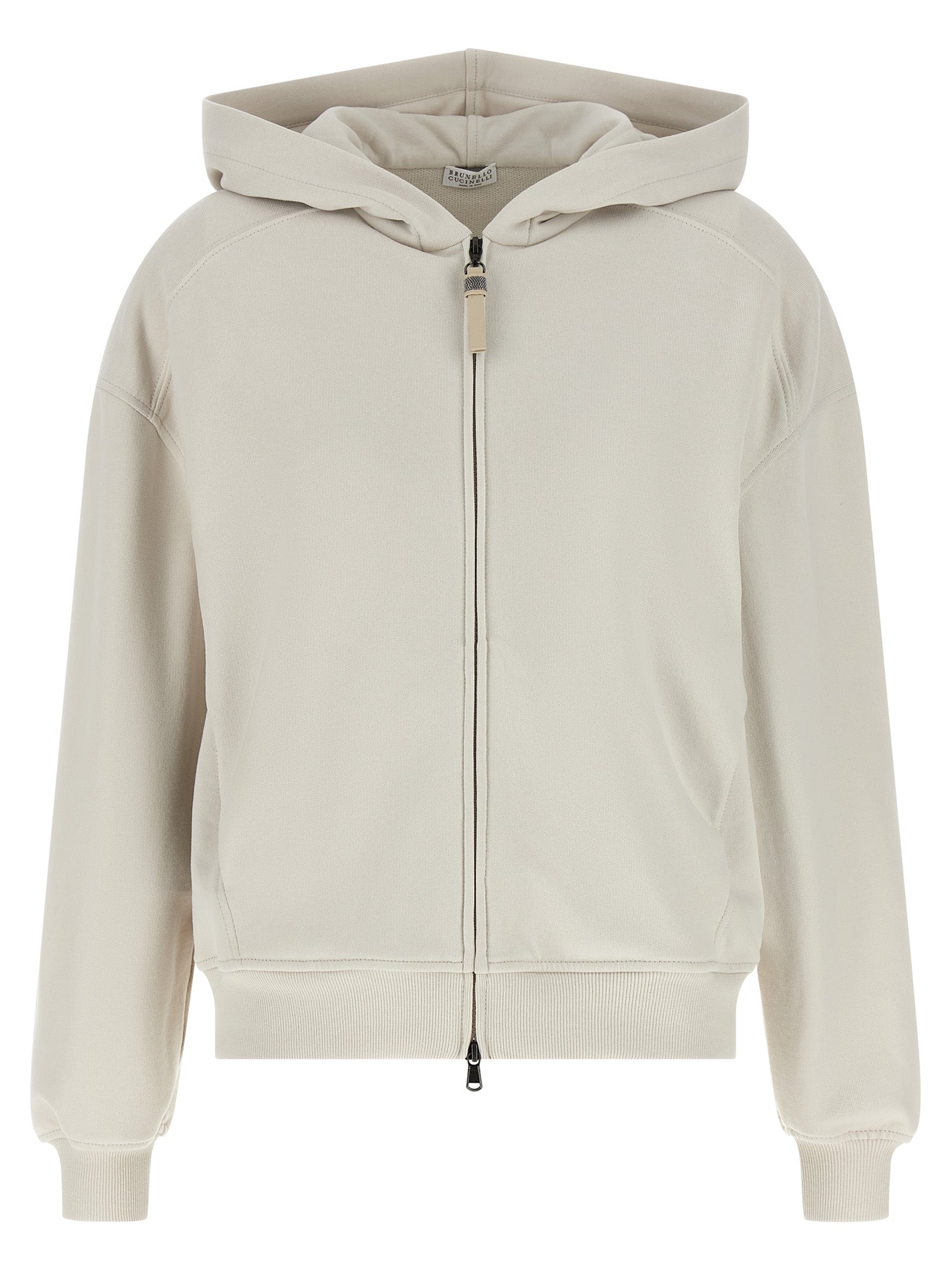 Brunello Cucinelli Beige Baumwoll-Sweatshirt