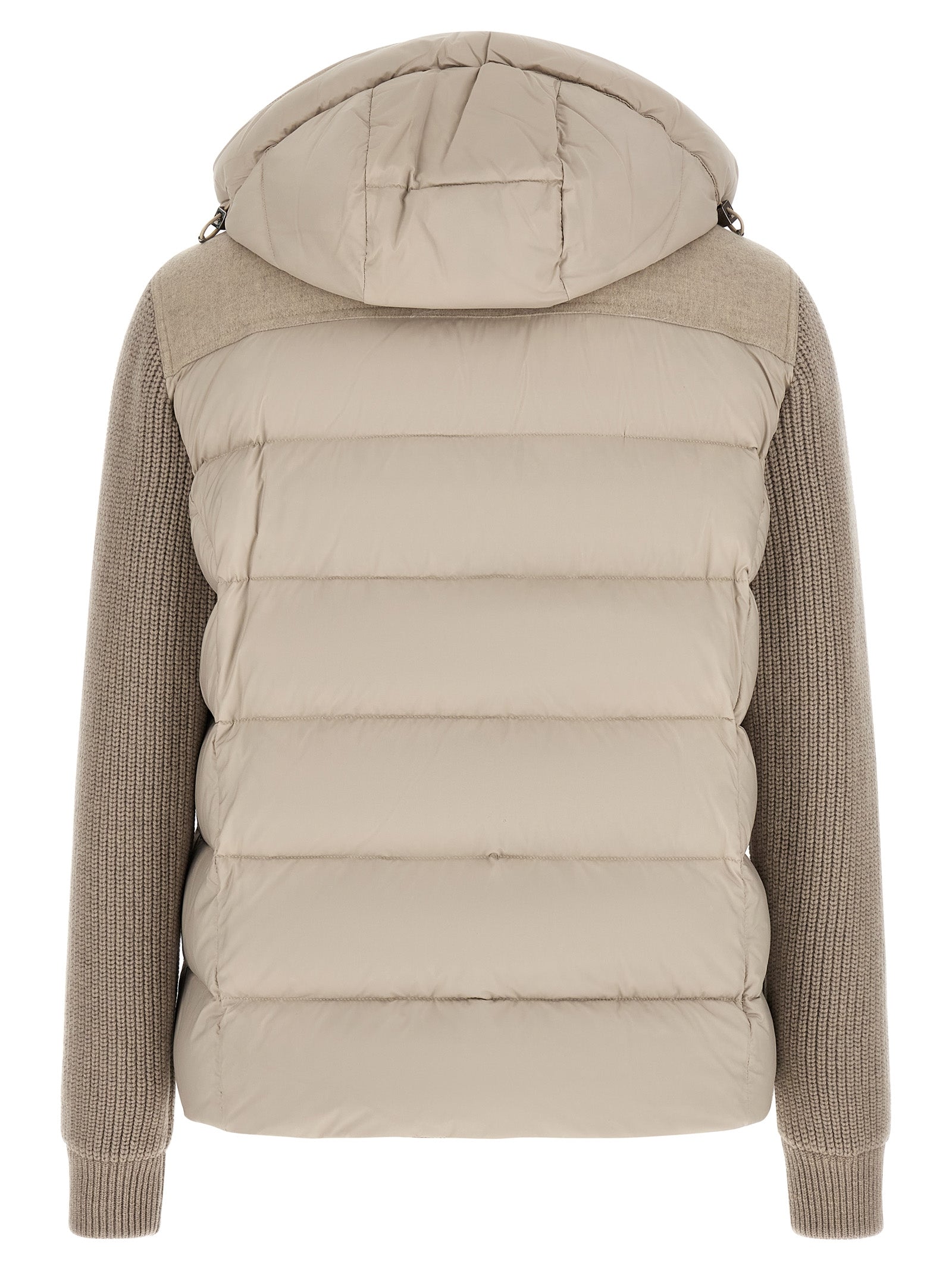 MooRER Beige Wollmantel Lang