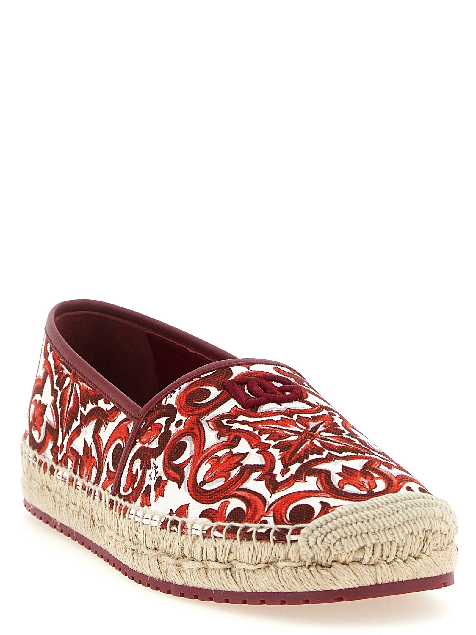 Dolce & Gabbana Mehrfarbige Espadrilles aus Baumwolle