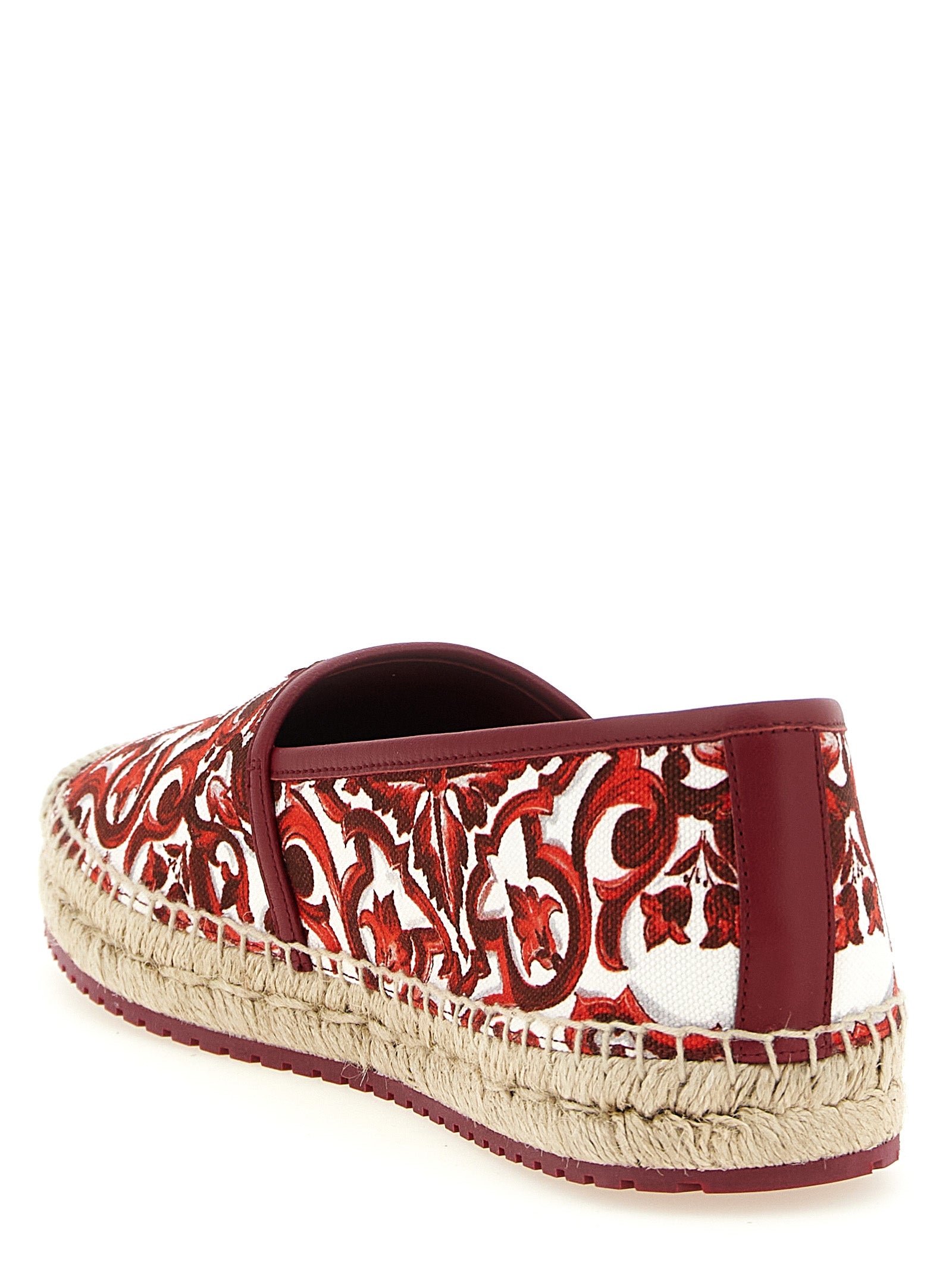 Dolce & Gabbana Mehrfarbige Espadrilles aus Baumwolle