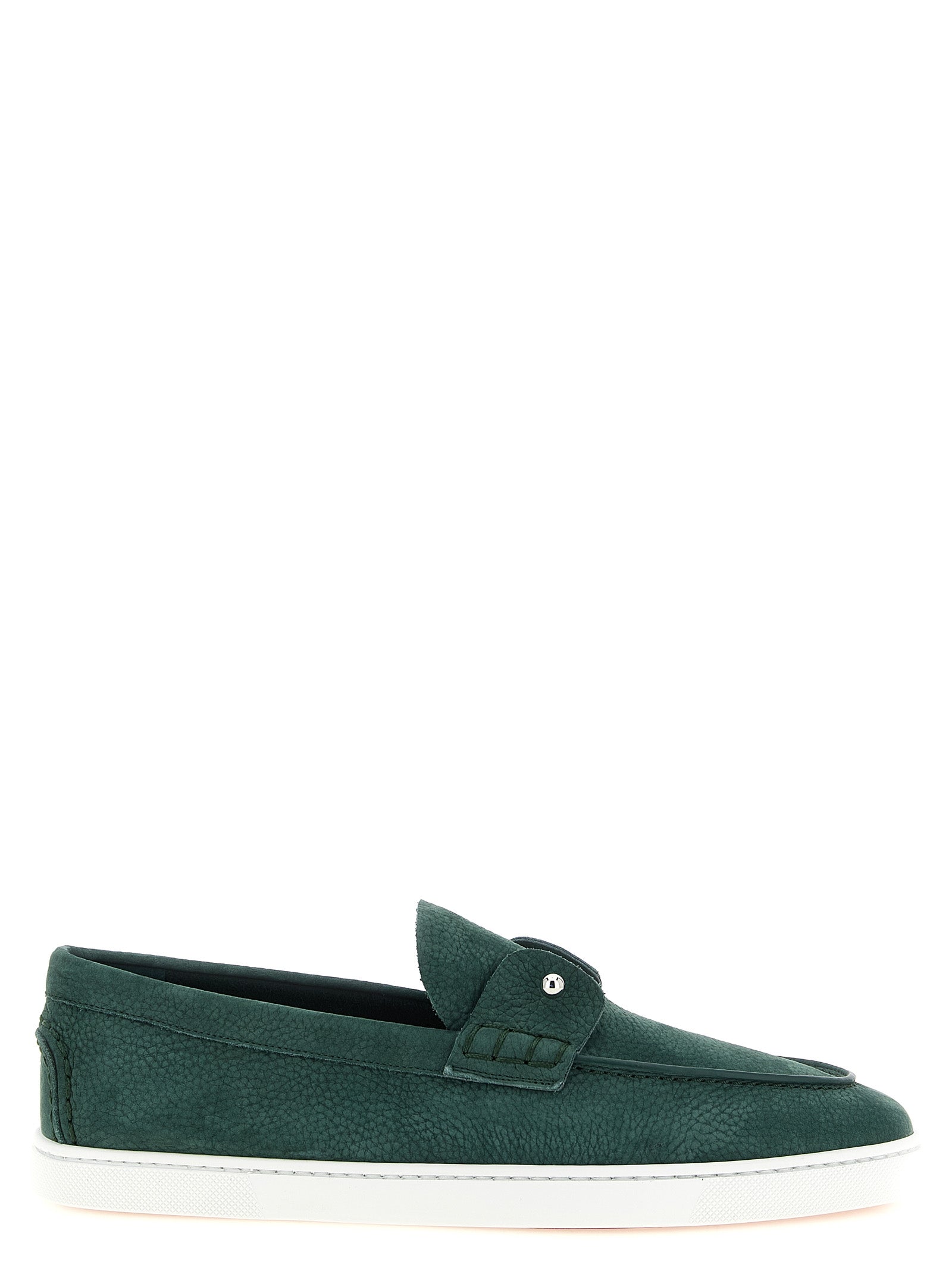 Christian Louboutin Zweifarbige Kalbsleder-Loafer zum Hineinschlüpfen