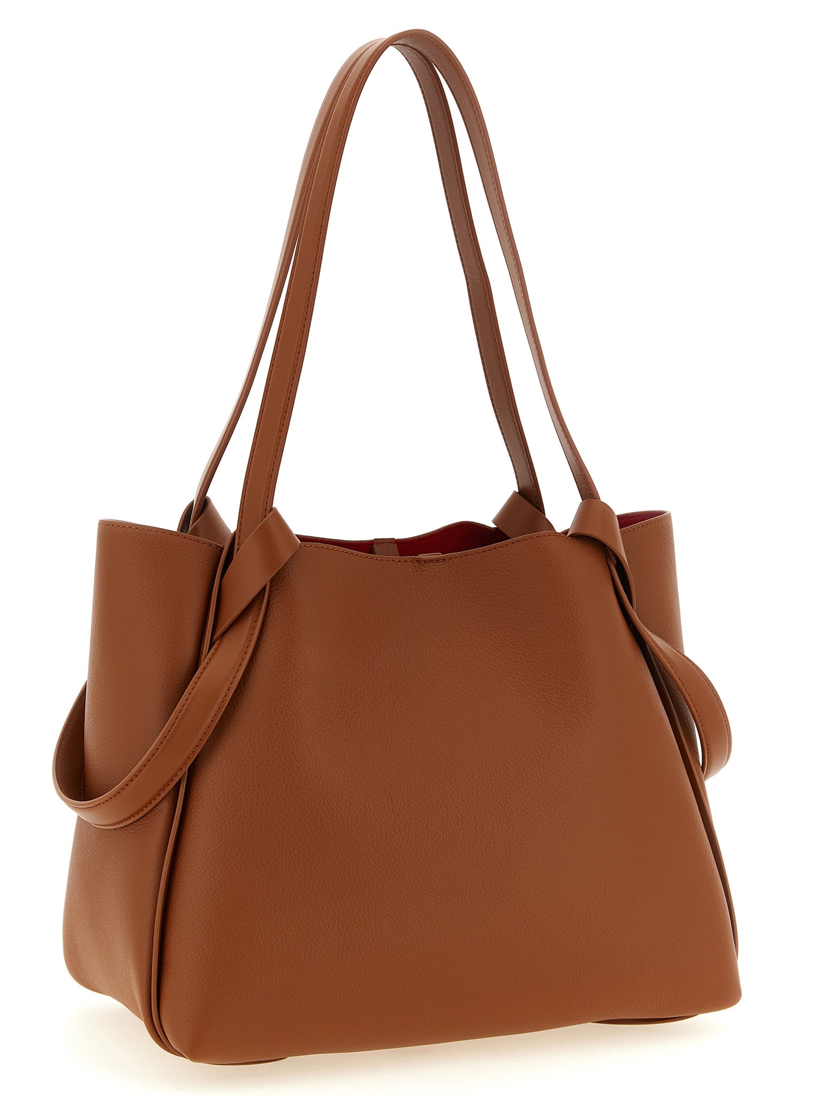 Christian Louboutin Braune Kalbsleder-Tote Bag