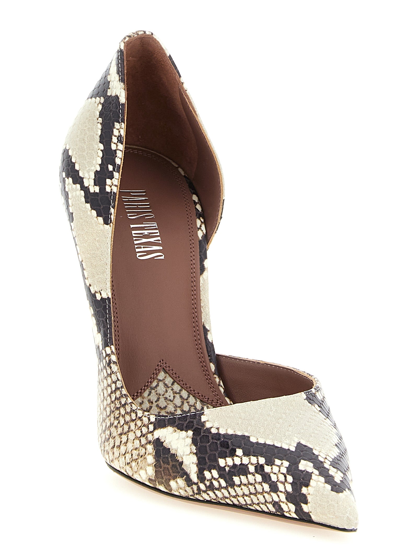 Paris Texas Beige Kalbsleder Pumps mit hohem Absatz