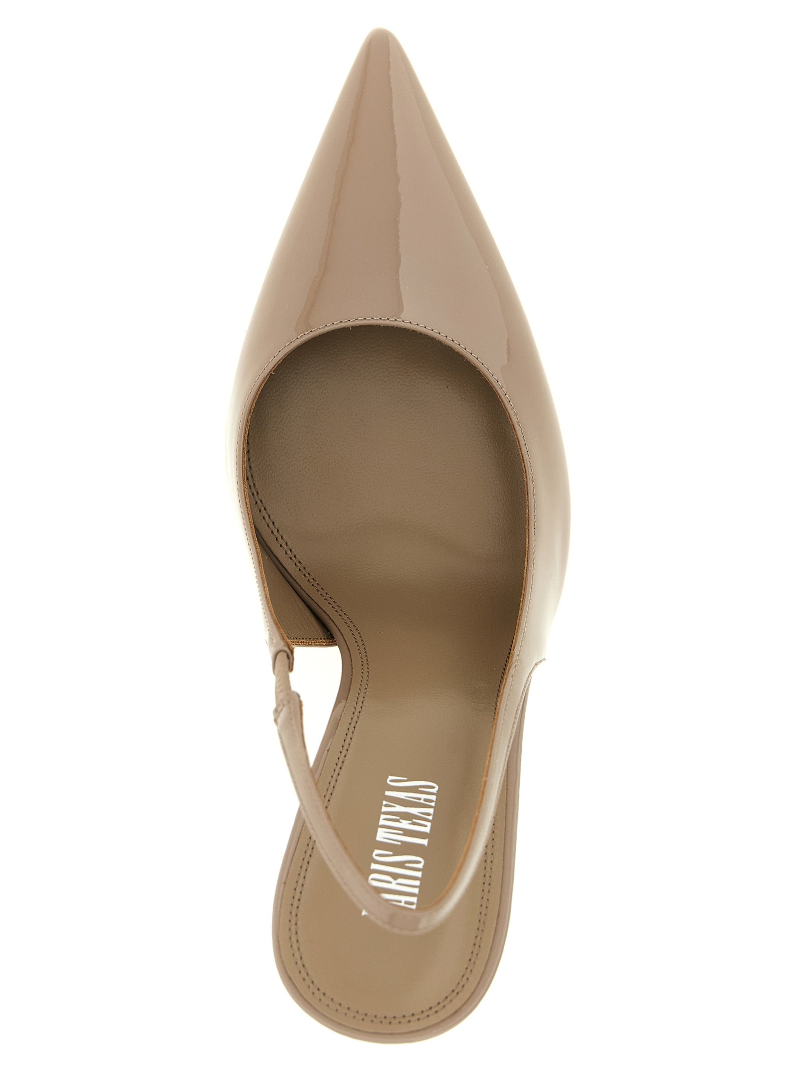 Paris Texas Beige Kalbsleder Pumps mit hohem Absatz