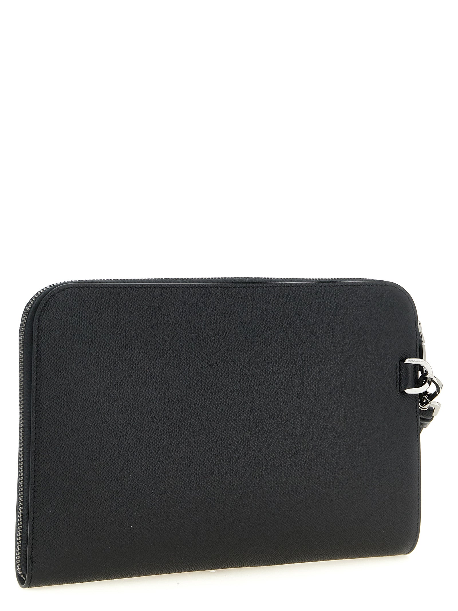 Dolce & Gabbana Schwarze Kalbsleder-Clutch