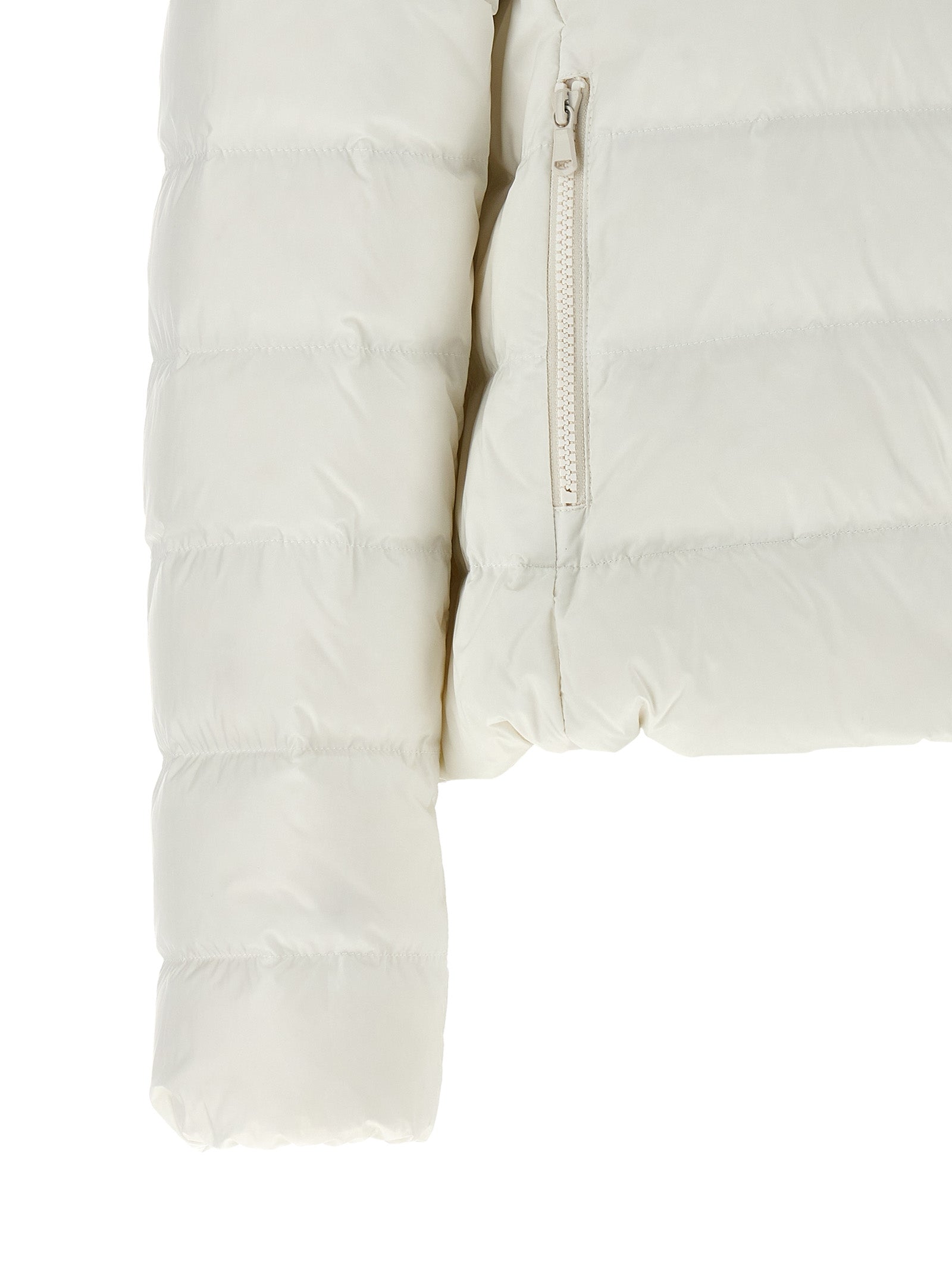 Brunello Cucinelli Weiße Polyester-Jacke in voller Länge