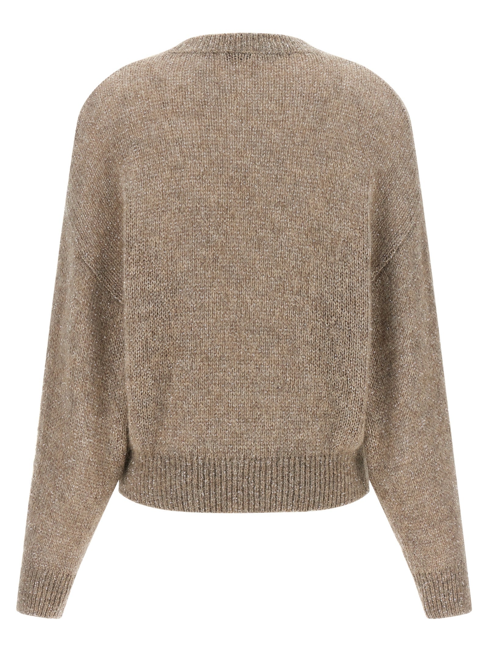 Brunello Cucinelli Beige Polyamid-Strickjacke