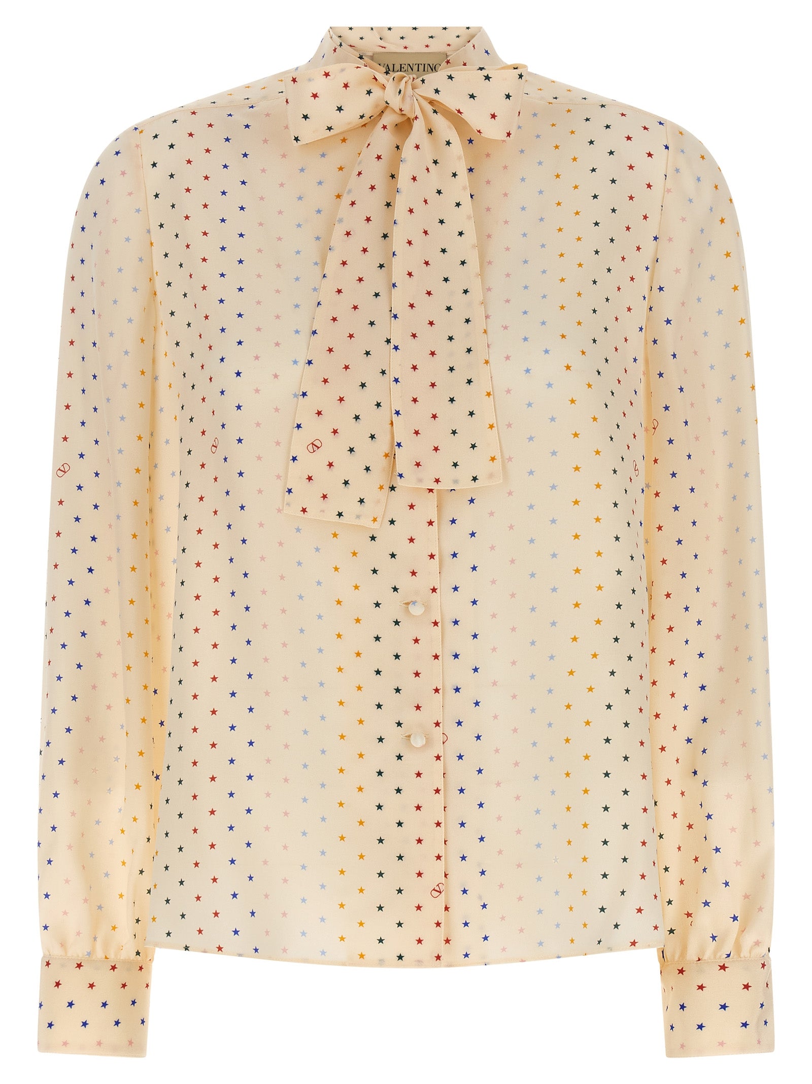 Valentino Garavani Mehrfarbige Seidenbluse