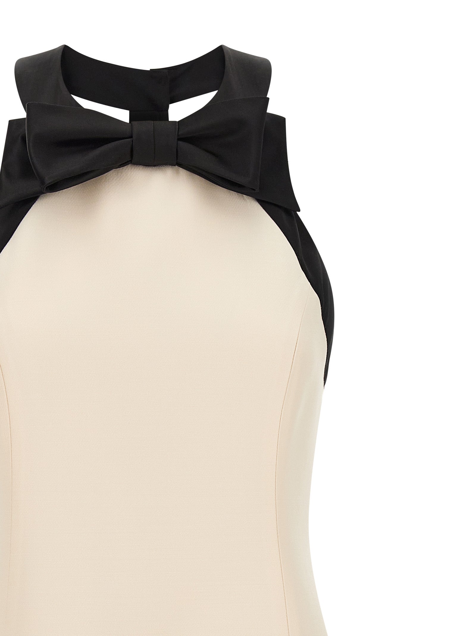 Valentino Garavani Kurzes Zweifarbenkleid aus Schurwolle