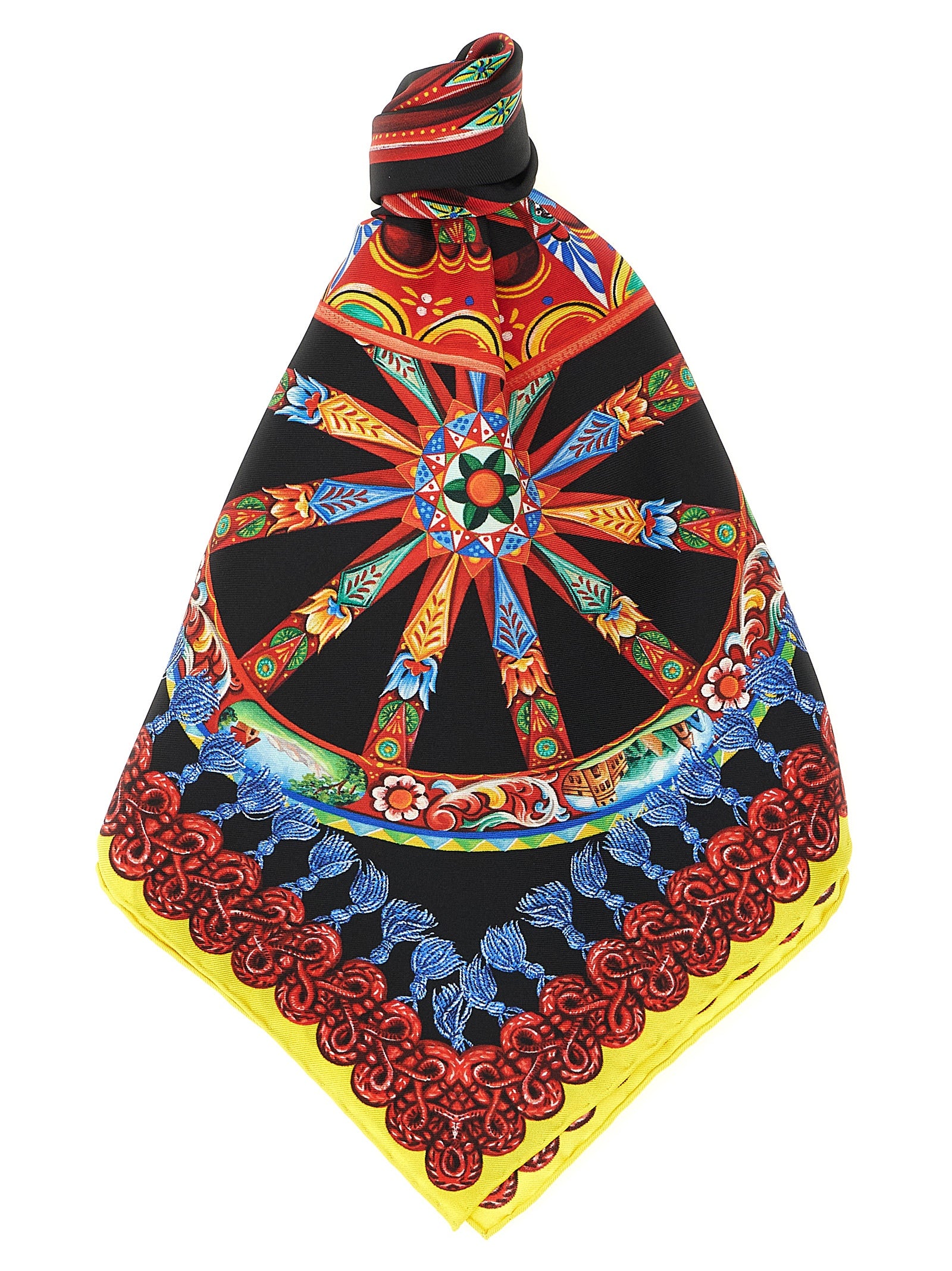 Dolce & Gabbana Mehrfarbiger Seidenschal