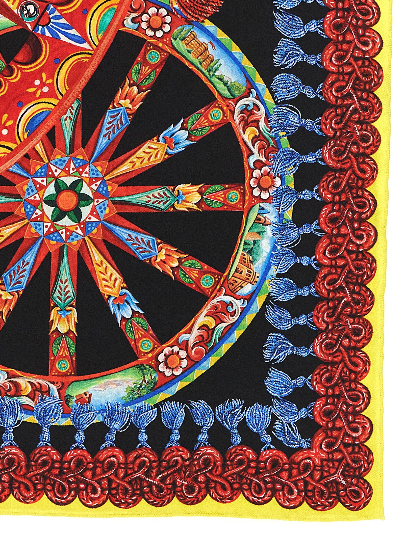 Dolce & Gabbana Mehrfarbiger Seidenschal